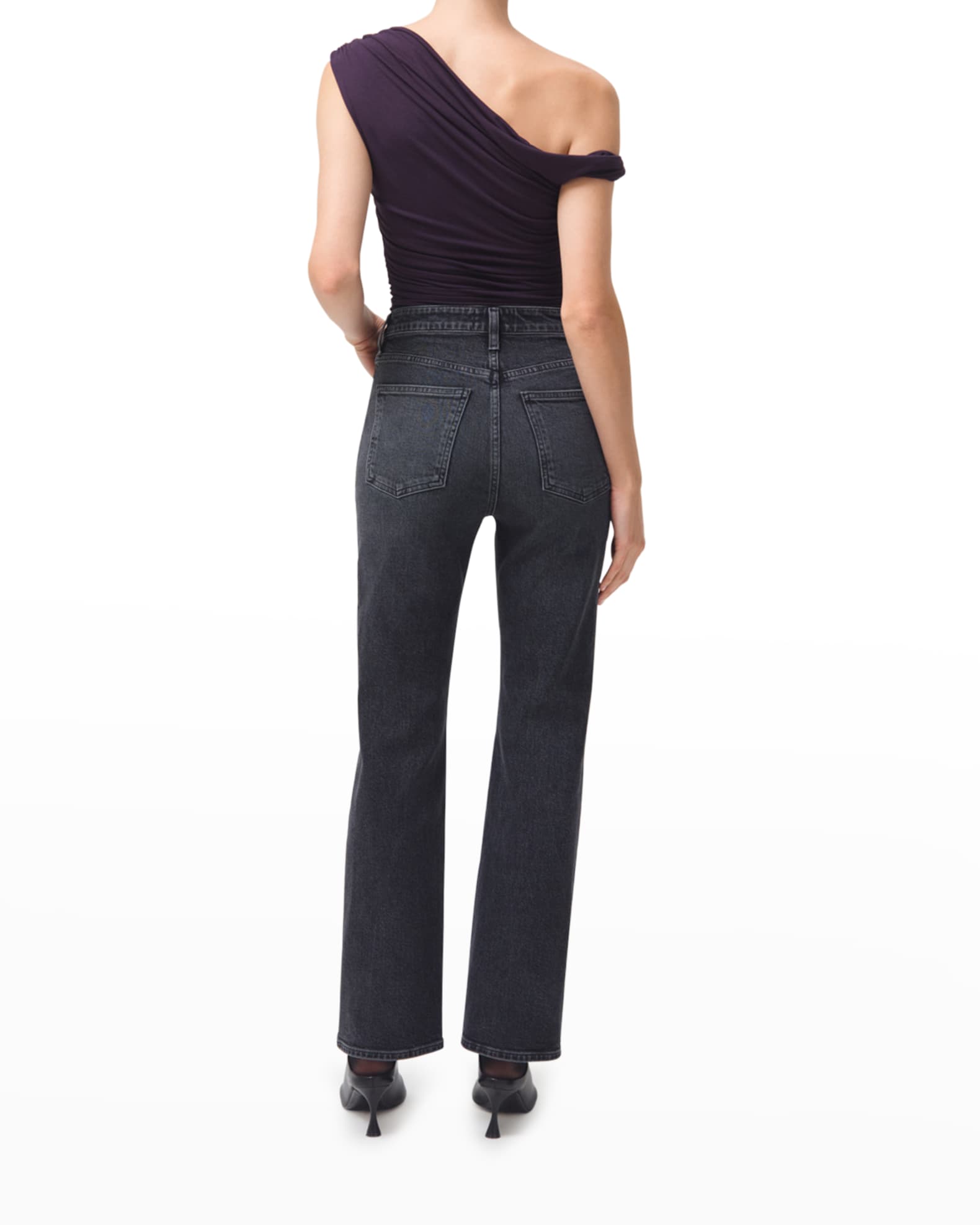 AGOLDE Valen High-Rise Slim Bootcut Jeans | Neiman Marcus