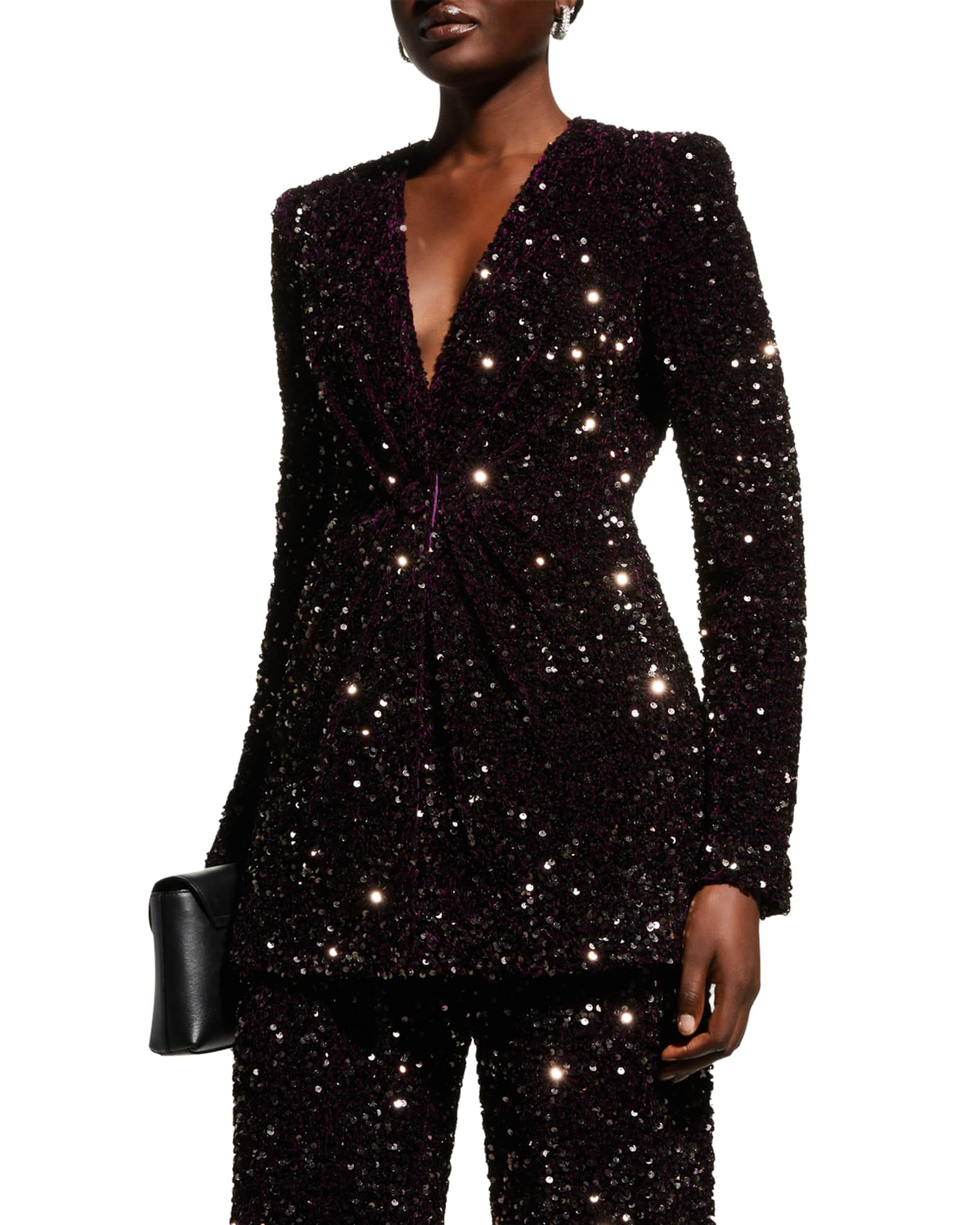 Badgley Mischka Jacket And Pants Set Neiman Marcus