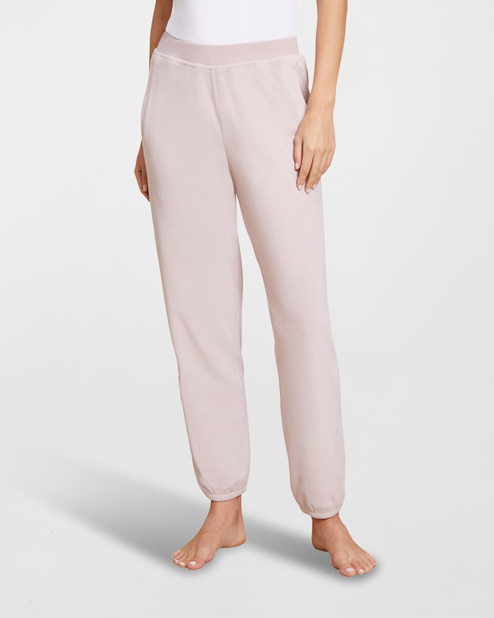 Barefoot Dreams Cropped Straight-Leg Joggers | Neiman Marcus