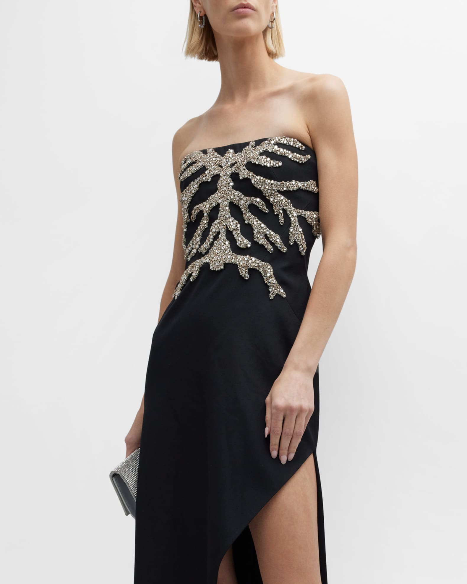 Alexander McQueen Embellished Bustier Cocktail Dress | Neiman Marcus