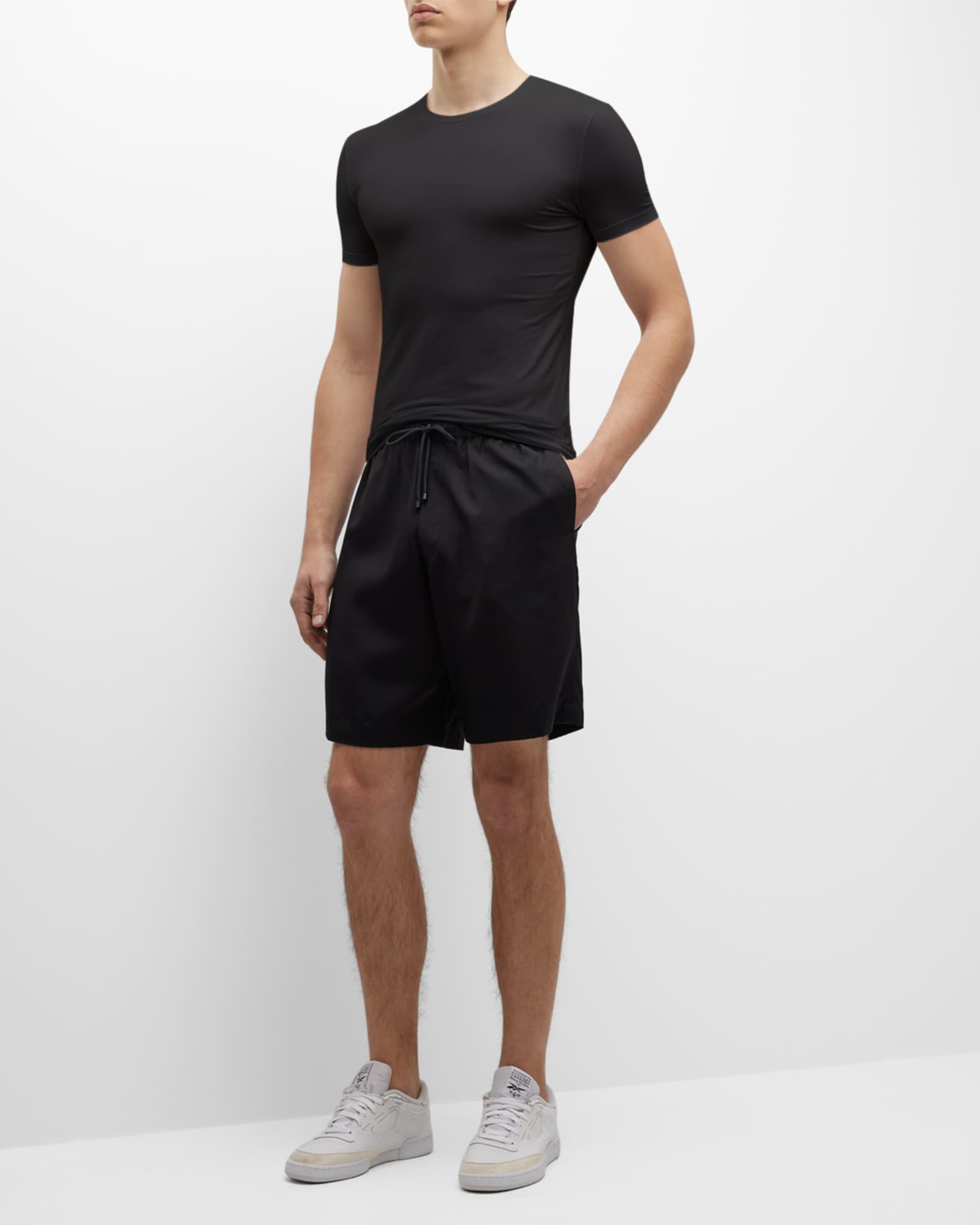 ZEGNA Men's Slim Fit Micromodal Crewneck T-Shirt | Neiman Marcus