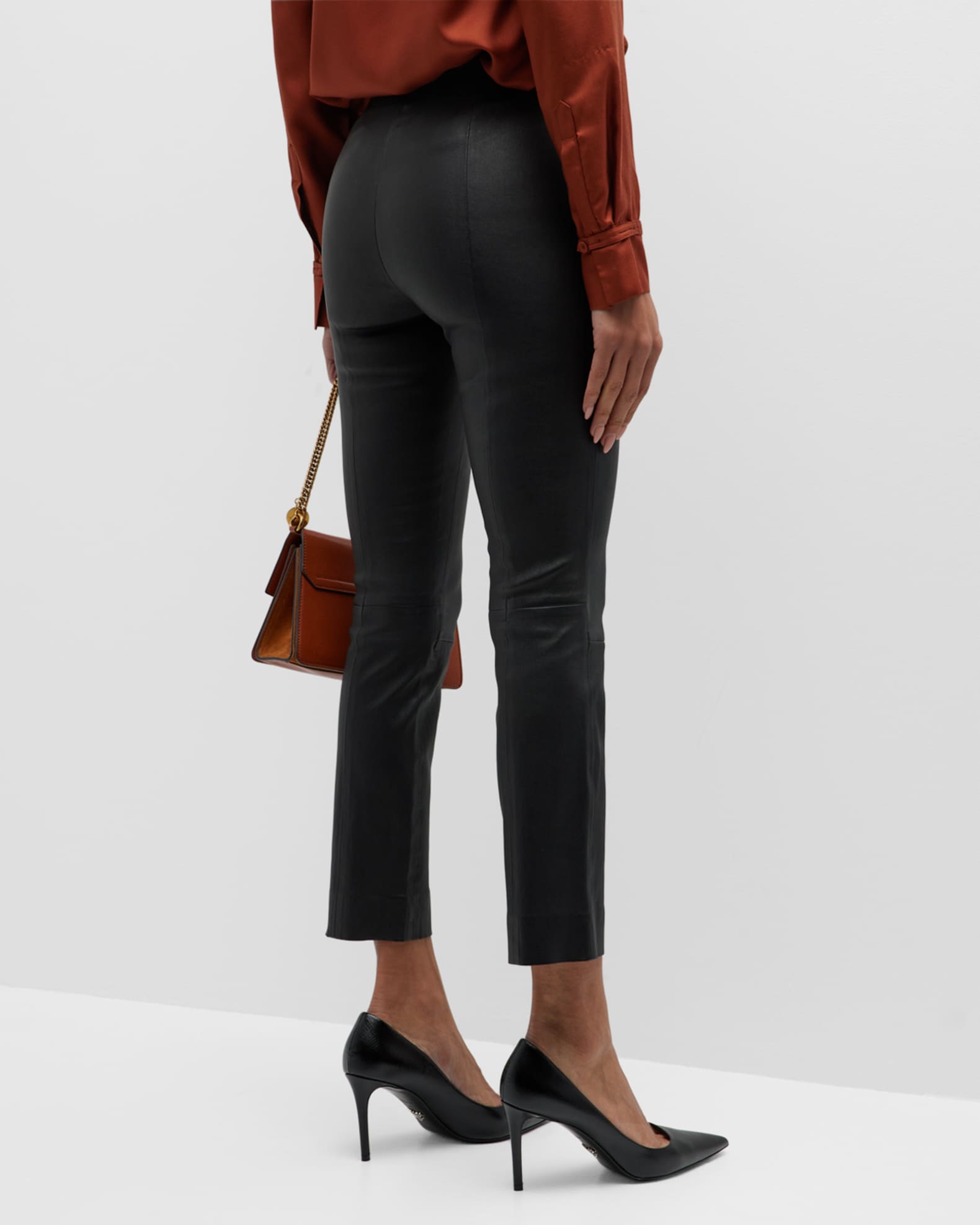 Vince cropped leather leggings new arrivals
