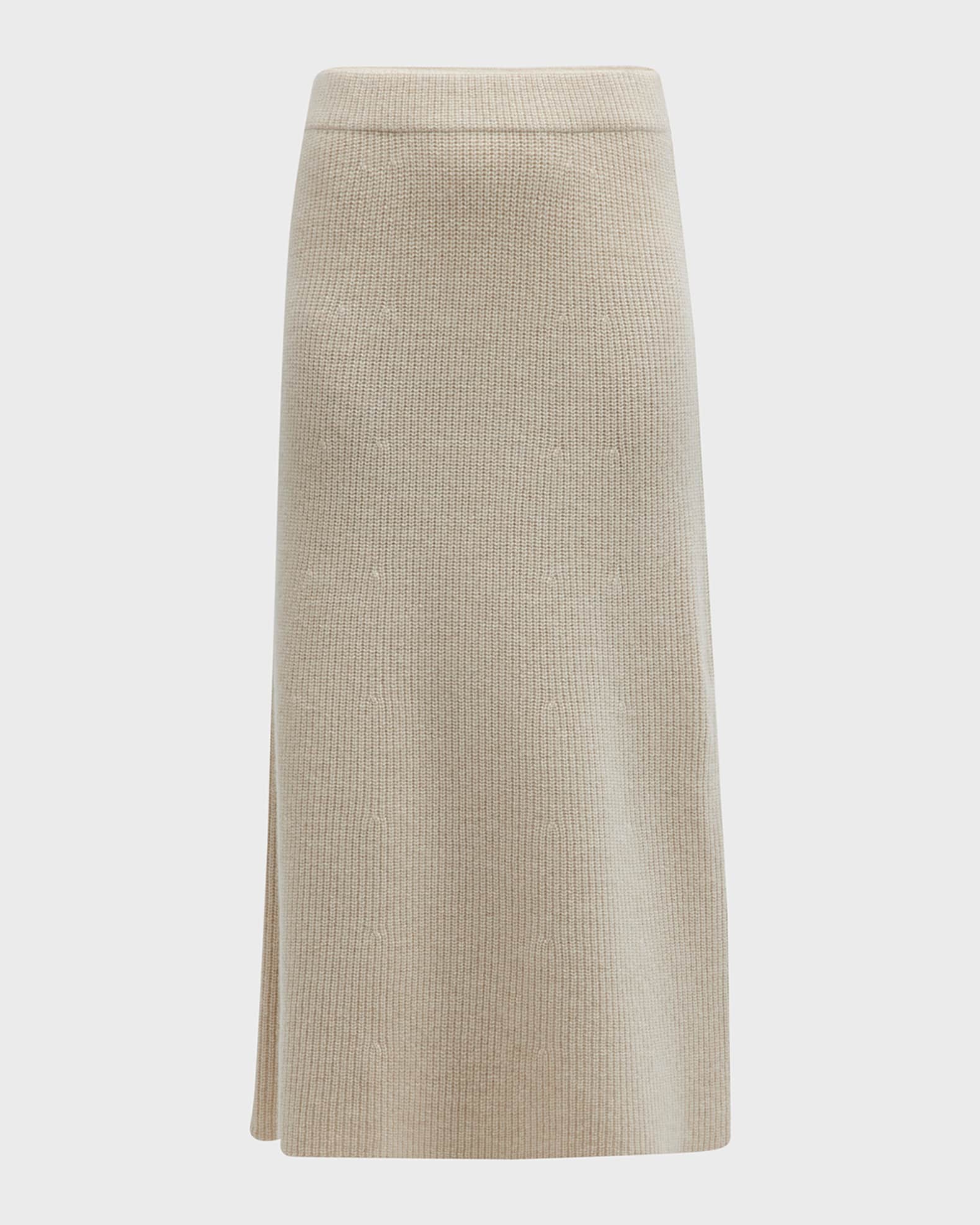 Loverboy Ribbed Midi Skirt Camel main image 1