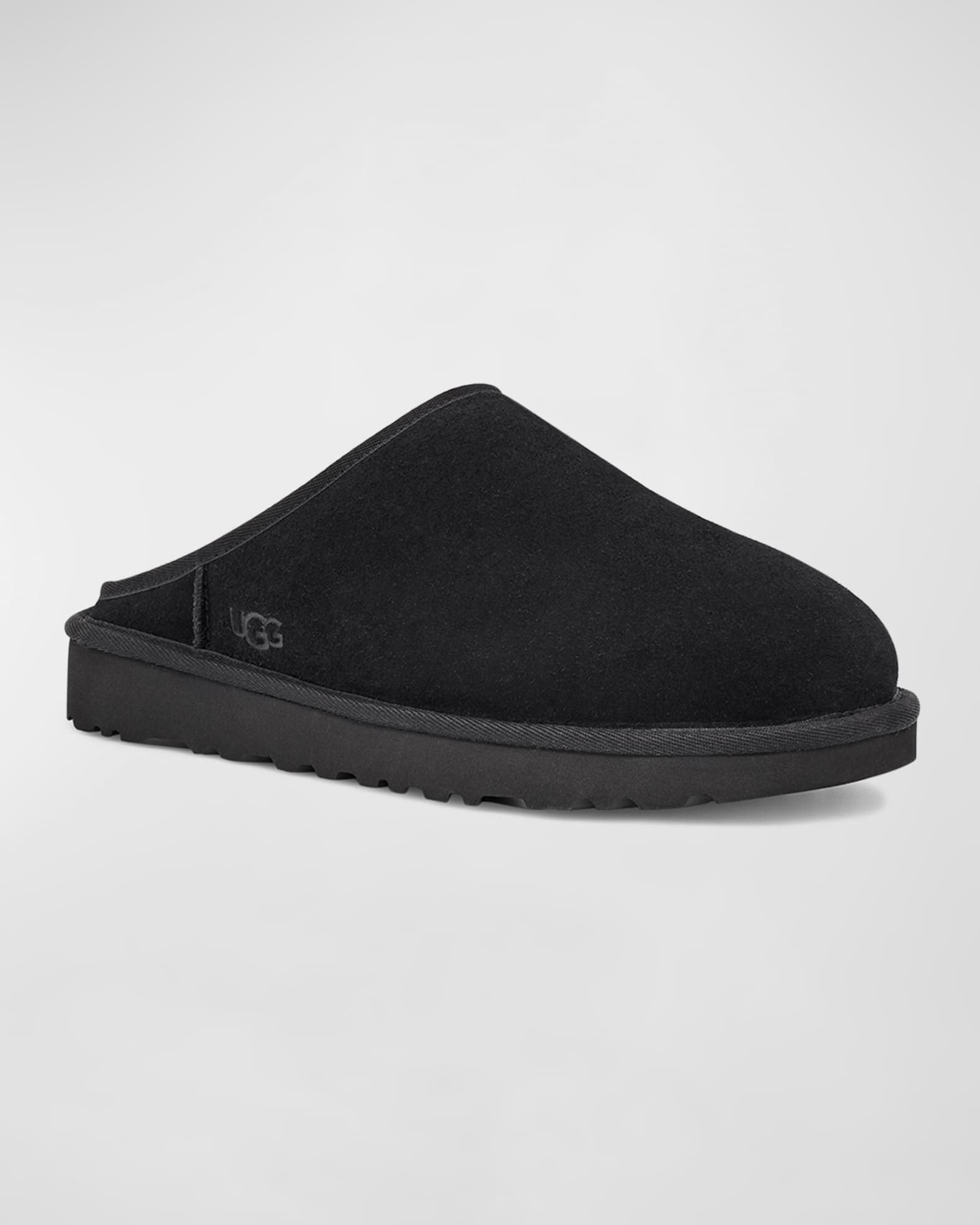 UGG Men's Classic SlipOn ShearlingLined Suede Slippers Neiman Marcus