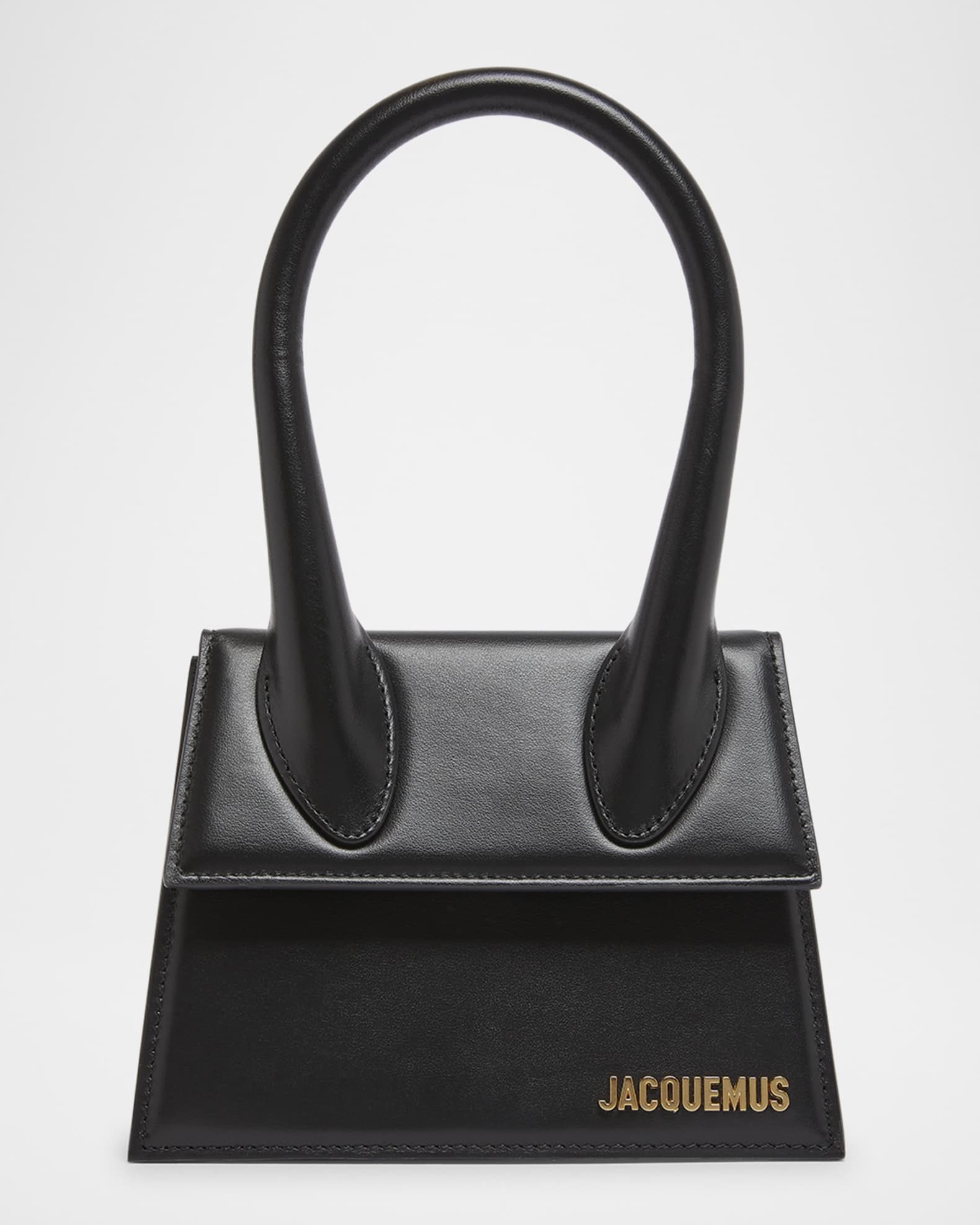 JACQUEMUS Le Chiquito Moyen レザー トートバッグ Le Chiquito Moyen Top-Handle Bag | Neiman Marcus