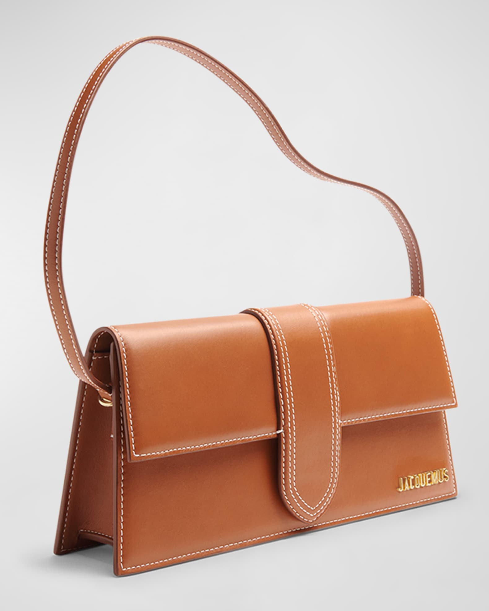 ショルダーバッグ・ポシェット JACQUEMUS LE BAMBINO LONG LEATHER SHOULDER BAG Jacquemus Le Bambino Long Leather Shoulder Bag | Neiman Marcus