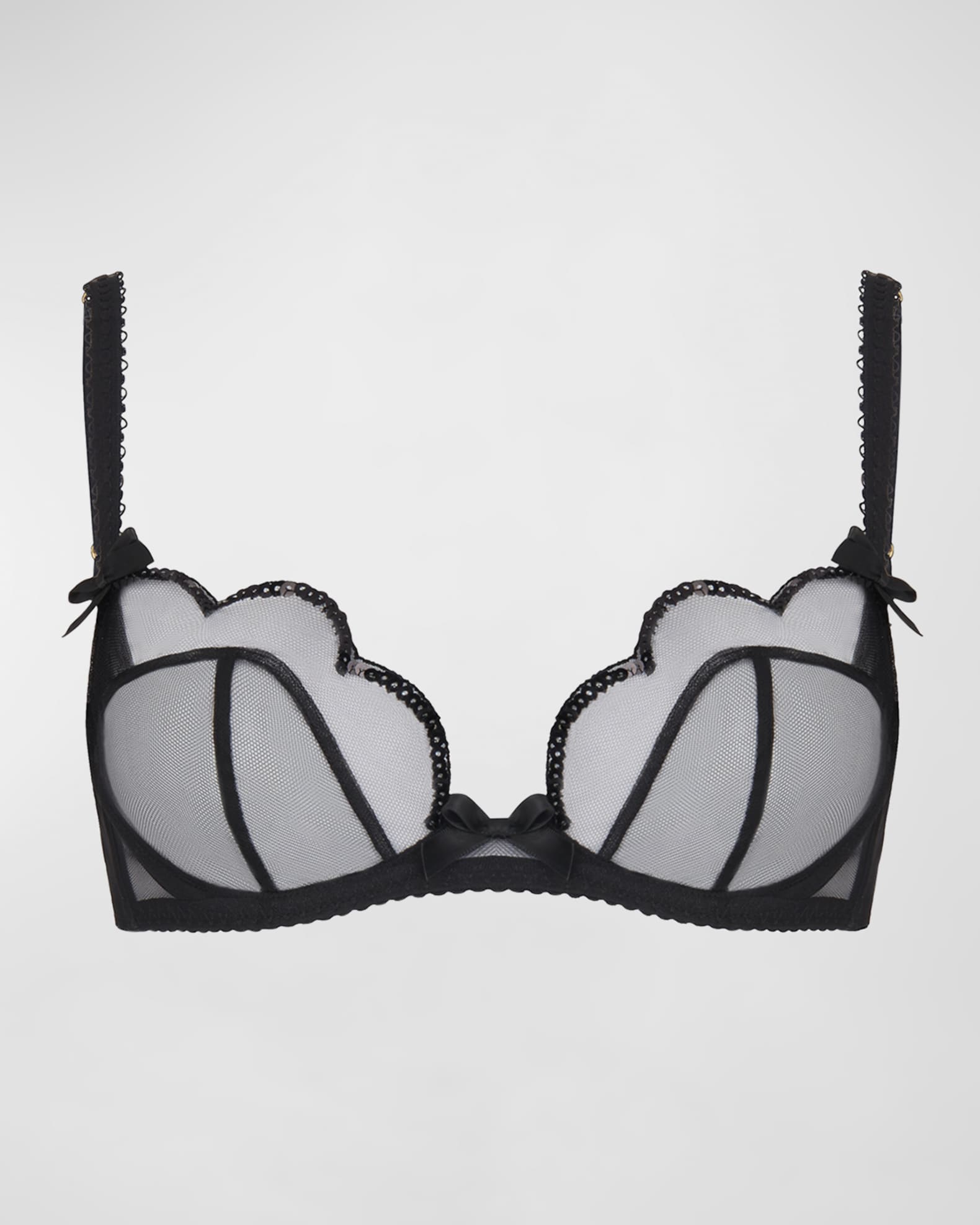 Agent Provocateur Lorna Party SequinEmbellished Tulle Bra Neiman Marcus