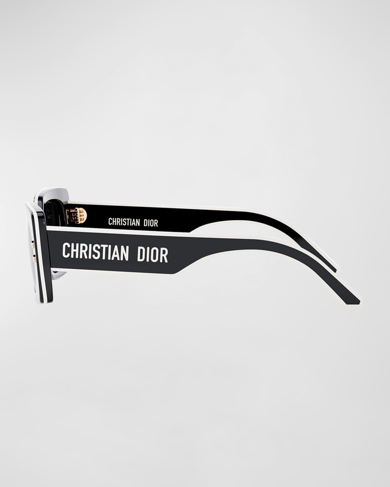Christian Dior DIORPACIFIC S1U Black White Grey Lens Women Sunglasses  AUTHENTIC