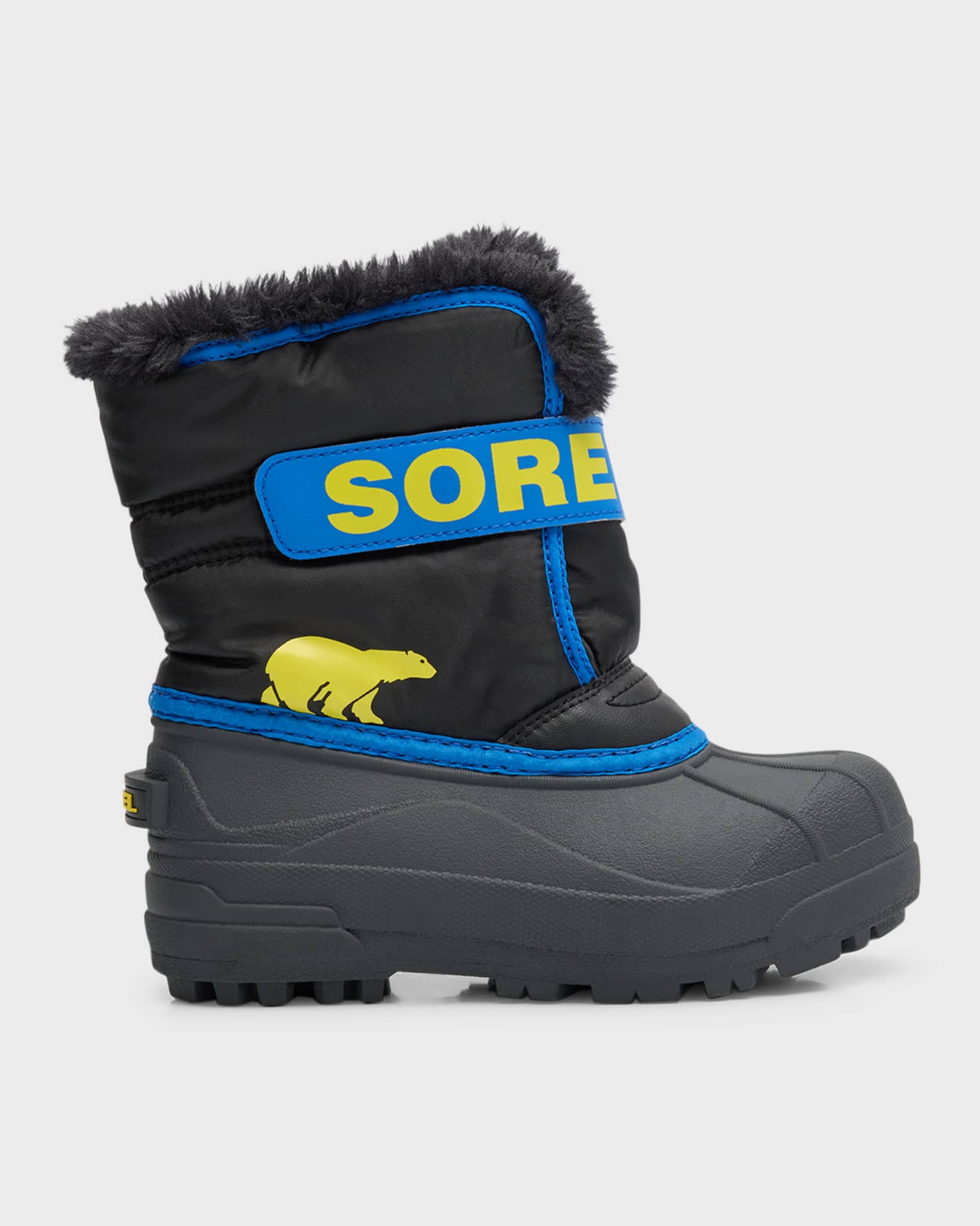 Sorel Kid's Commander Grip-Strap Fleece Snow Boots, Toddlers/Kids