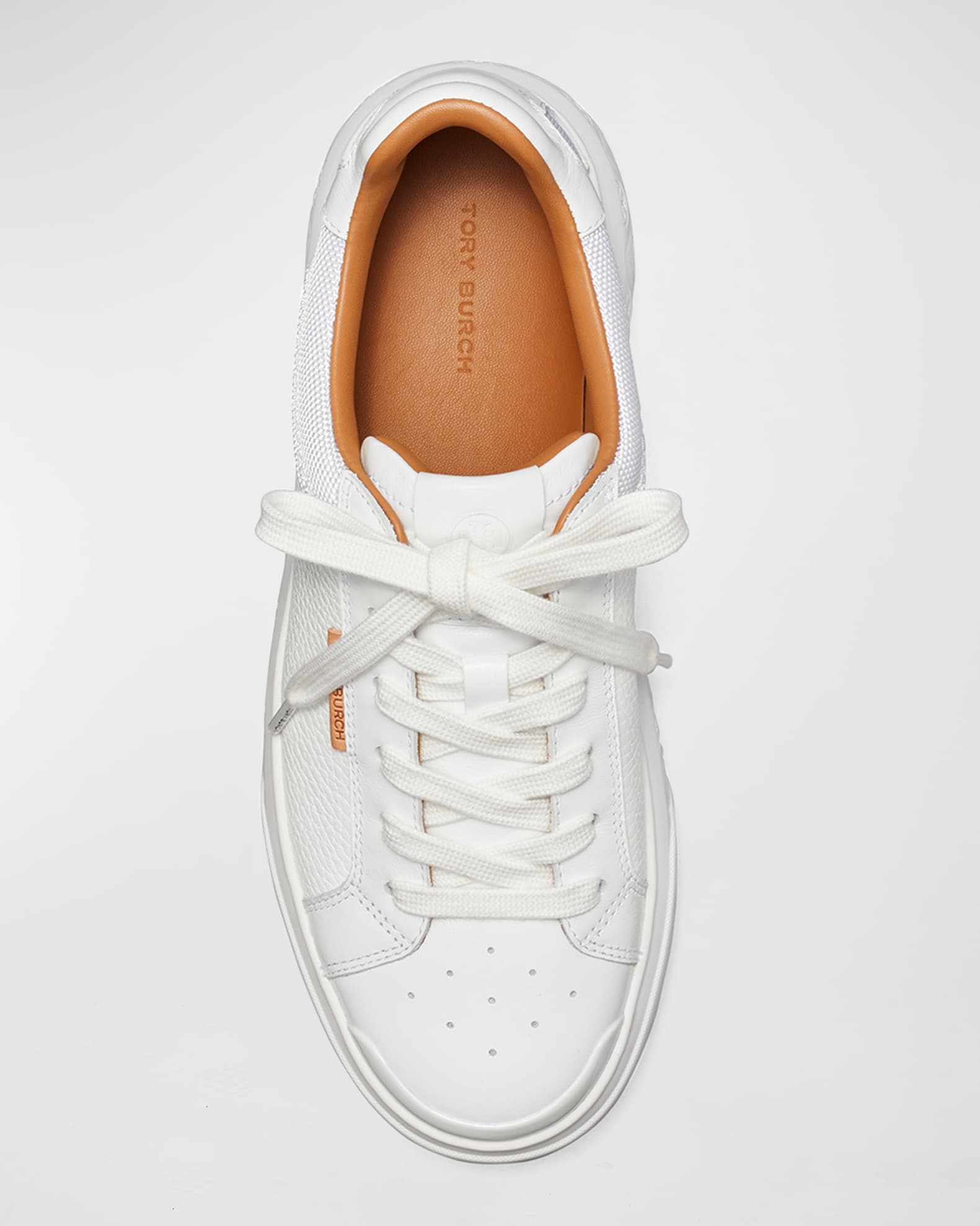 Tory Burch Ladybug Monogram Mix Leather Fashion Sneakers | Neiman Marcus