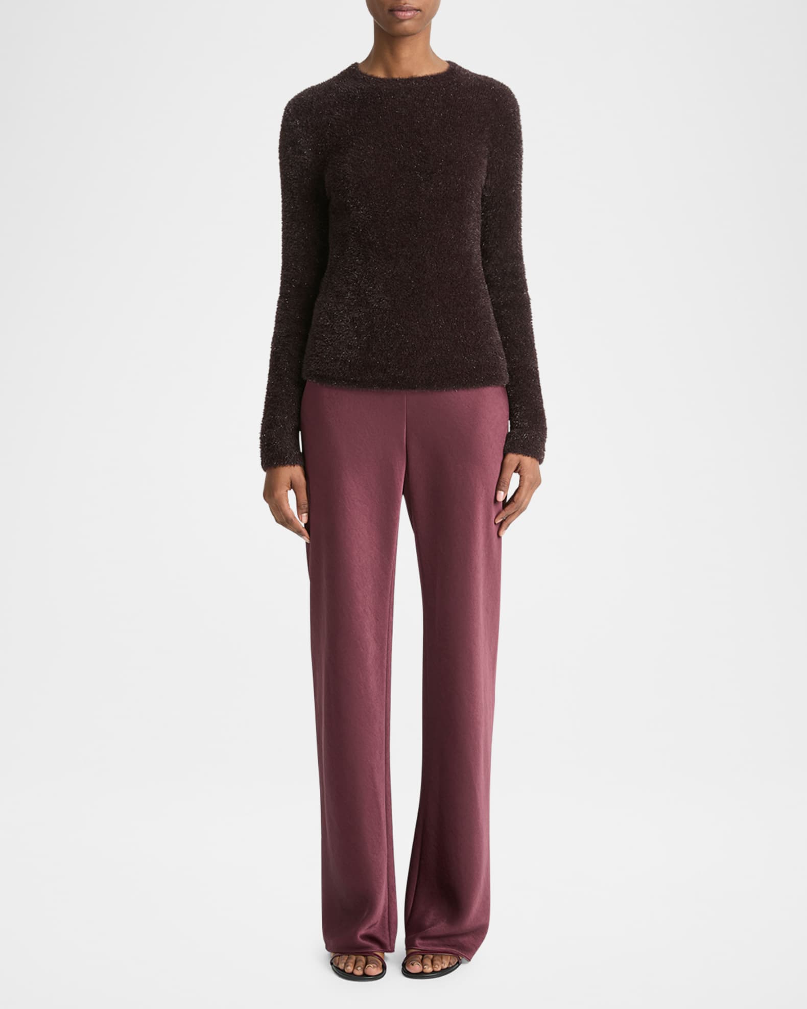 Lurex Eyelash Knit Pullover Top 1