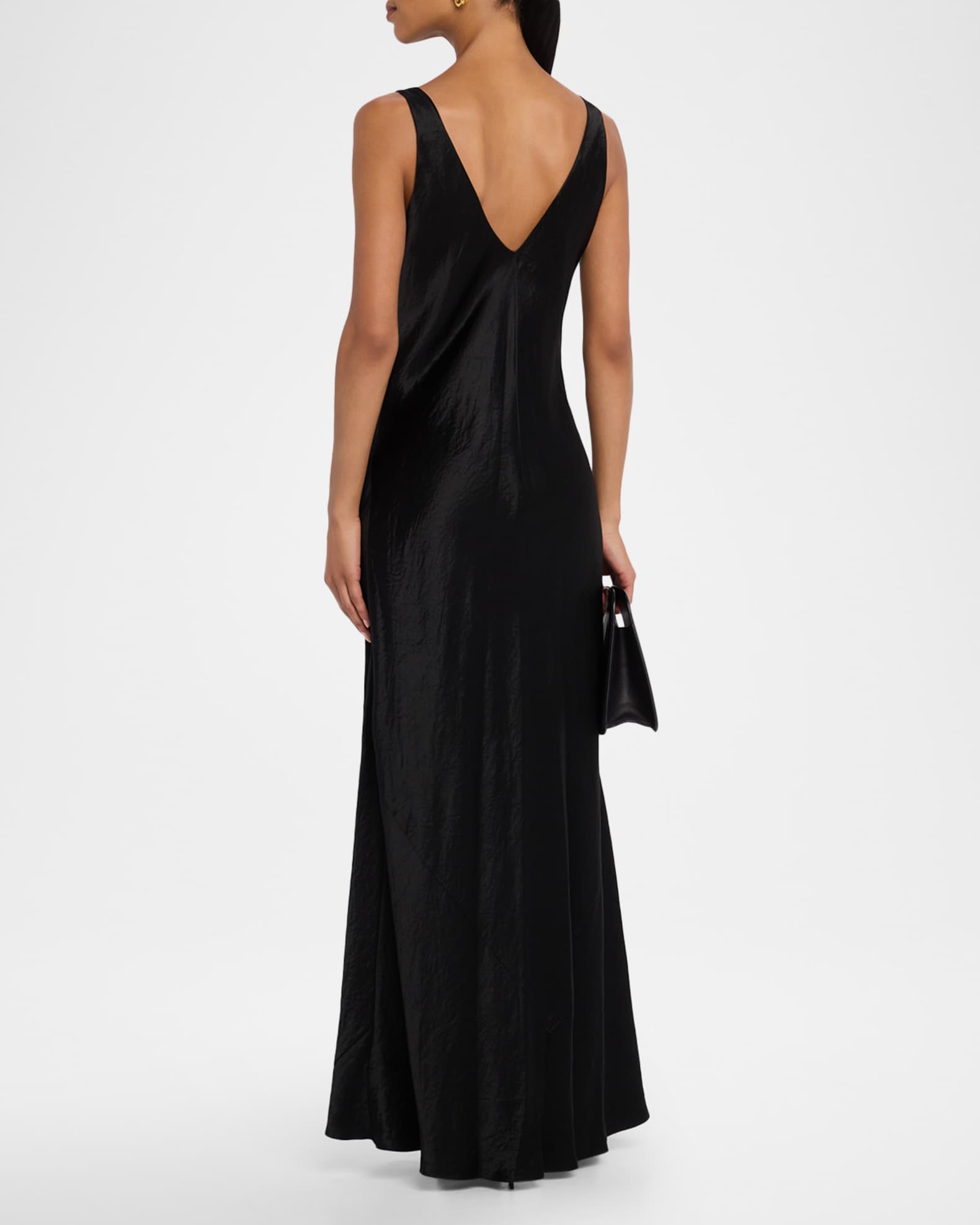 Vince V Neck Maxi Slip Dress Black Size S Shopbop