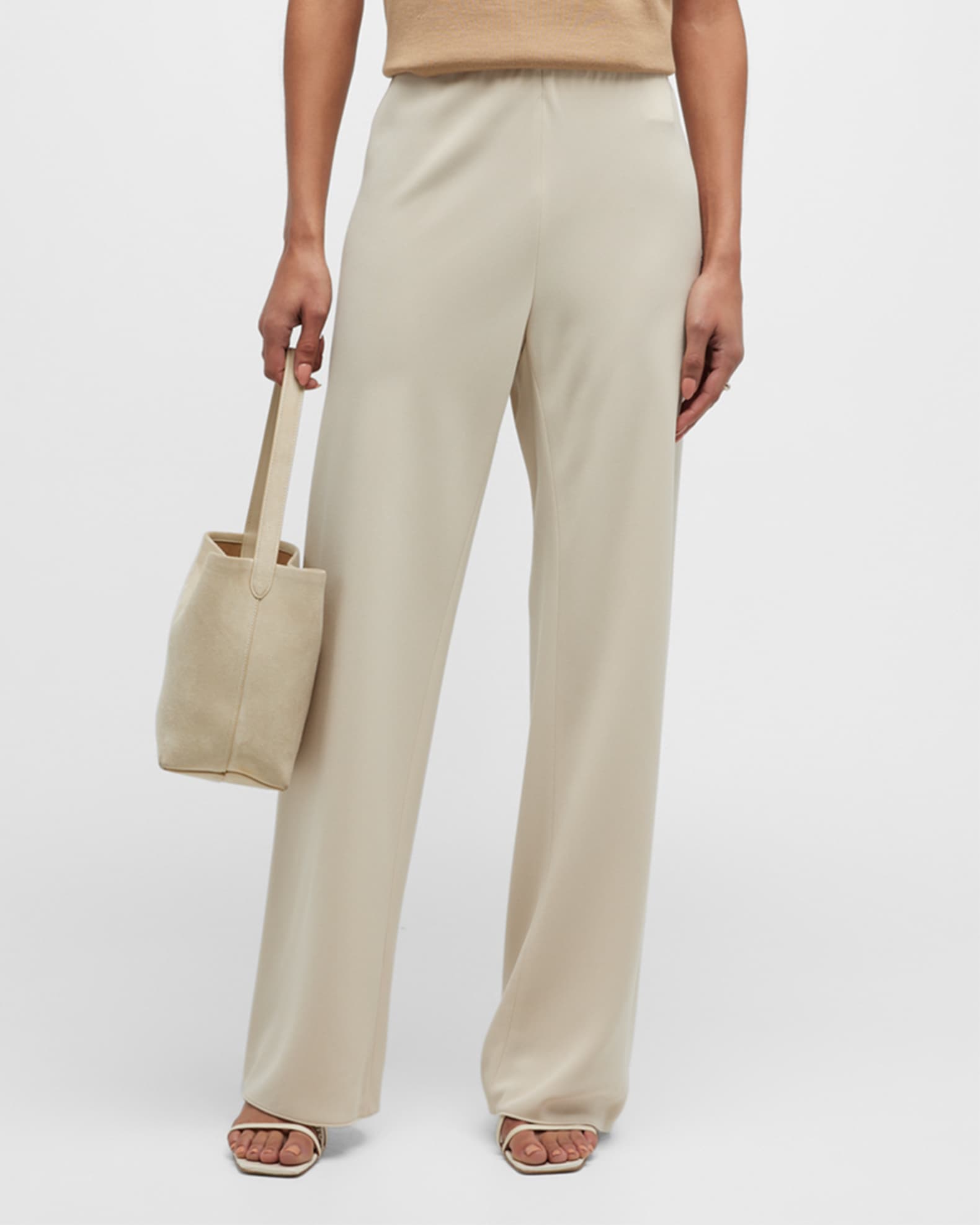 High-Waist Wide-Leg Bias Pants 1