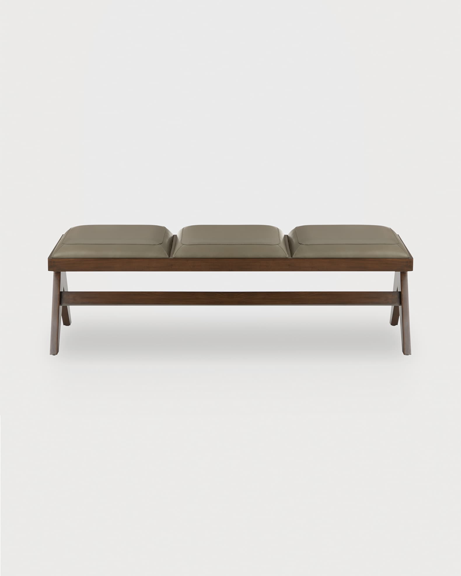 Luchesse Leather Bench, 58” 1