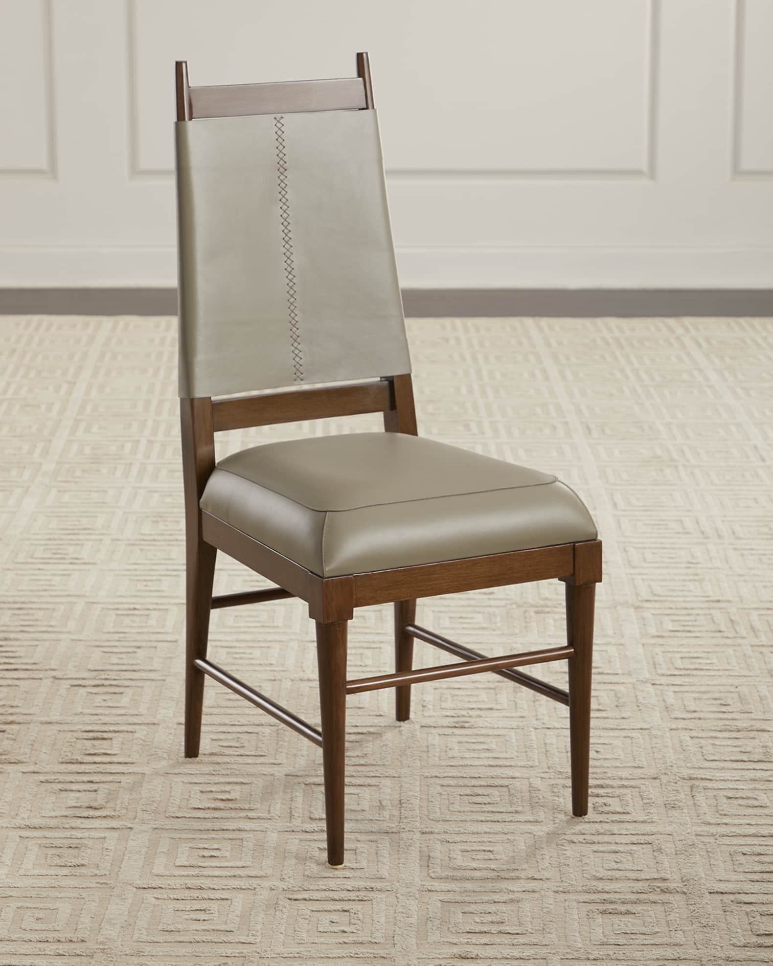 Keegan Leather Dining Chair 0