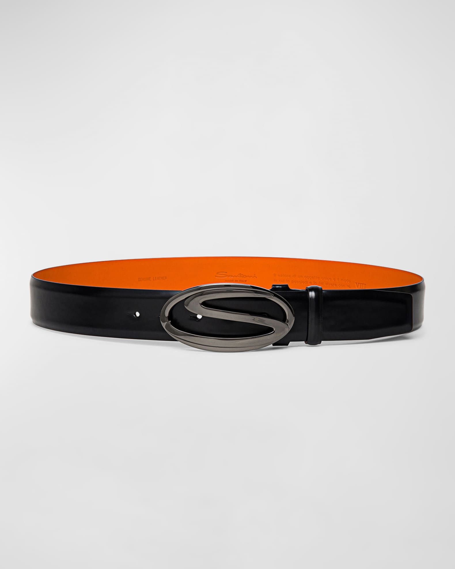 Replica Saint Laurent Monogramme Belt 30MM In Black Calfskin