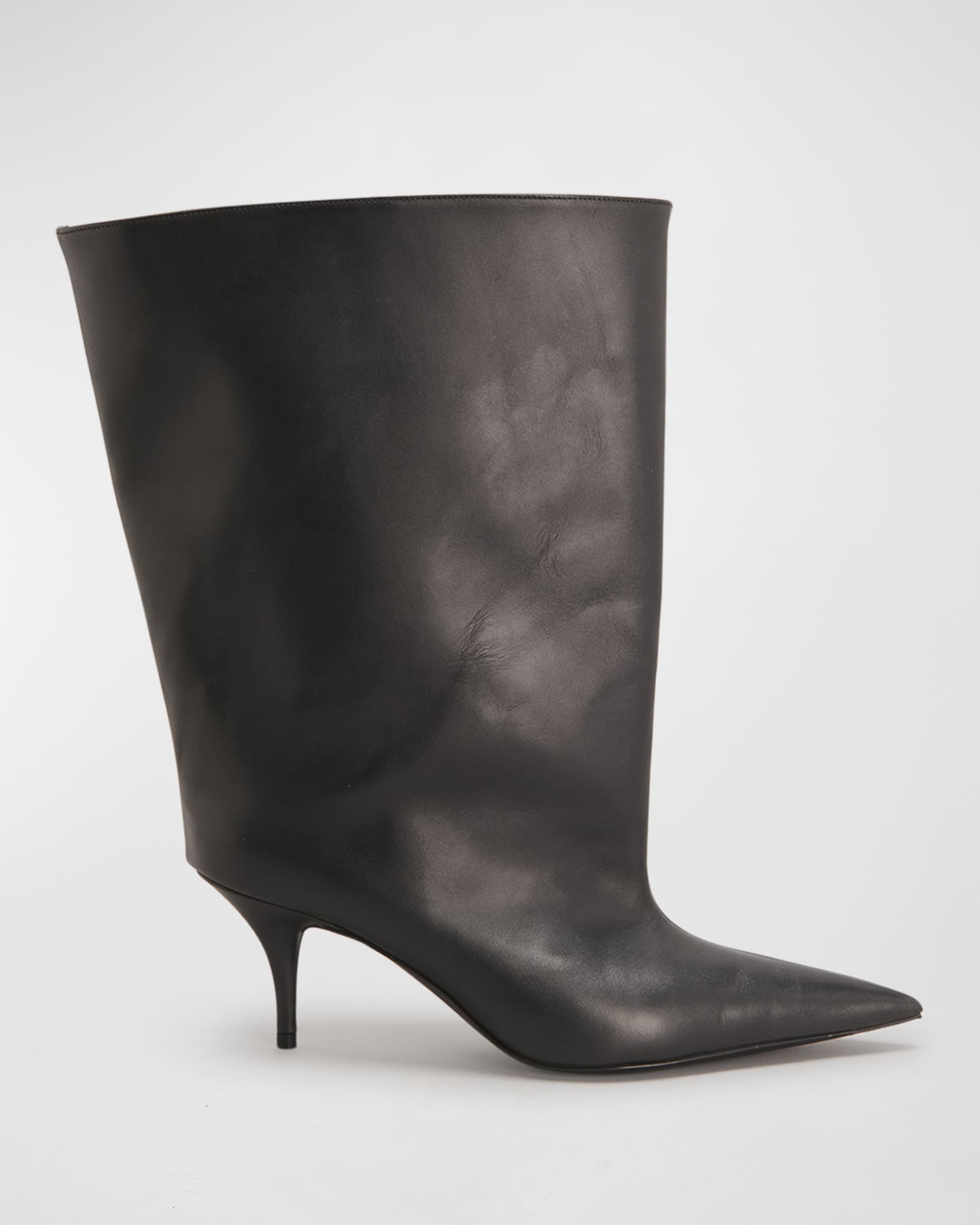 Balenciaga Waiders Calf Leather Stiletto Boots | Neiman Marcus