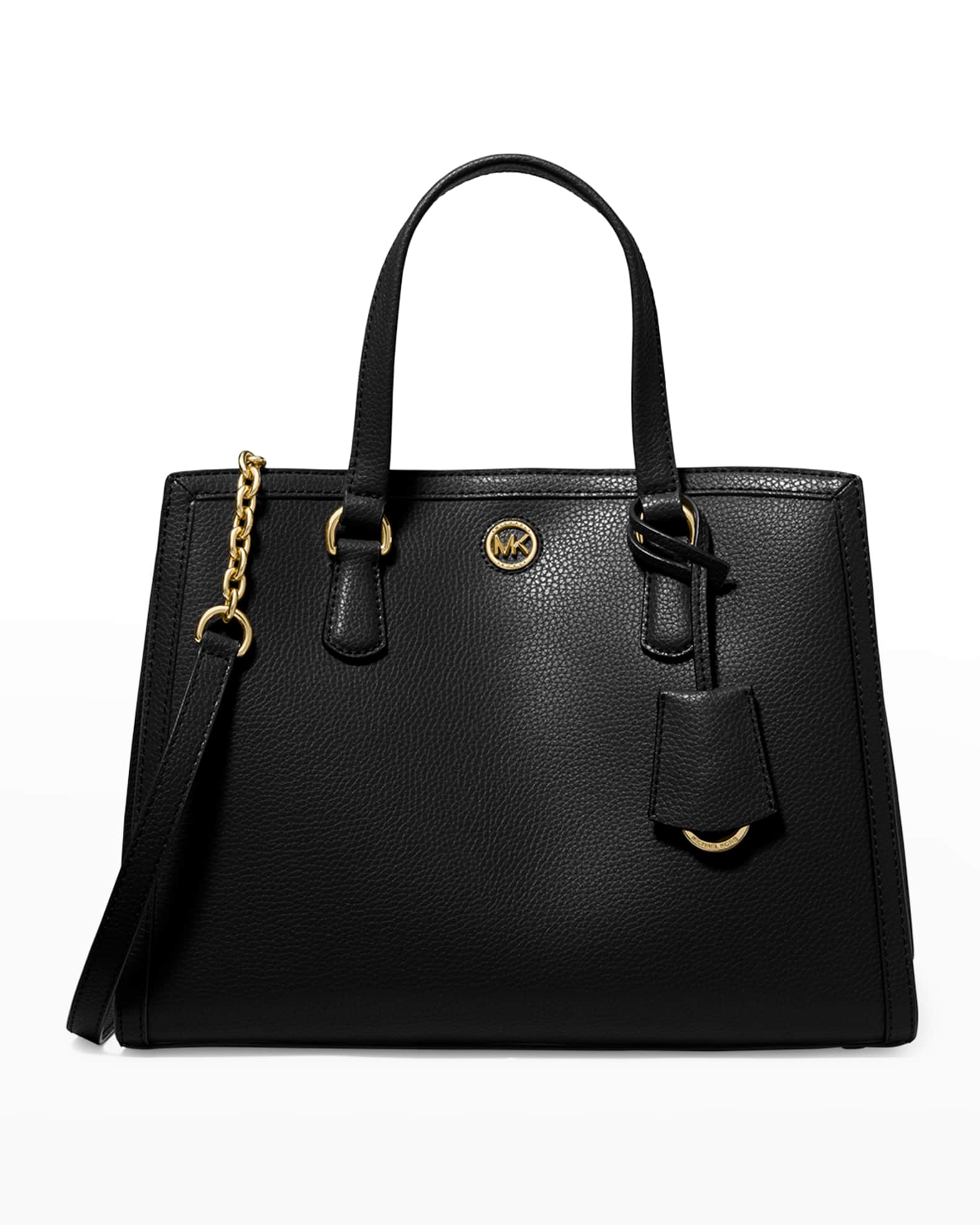 MICHAEL Michael Kors Chantal Medium Leather Satchel Bag | Neiman Marcus