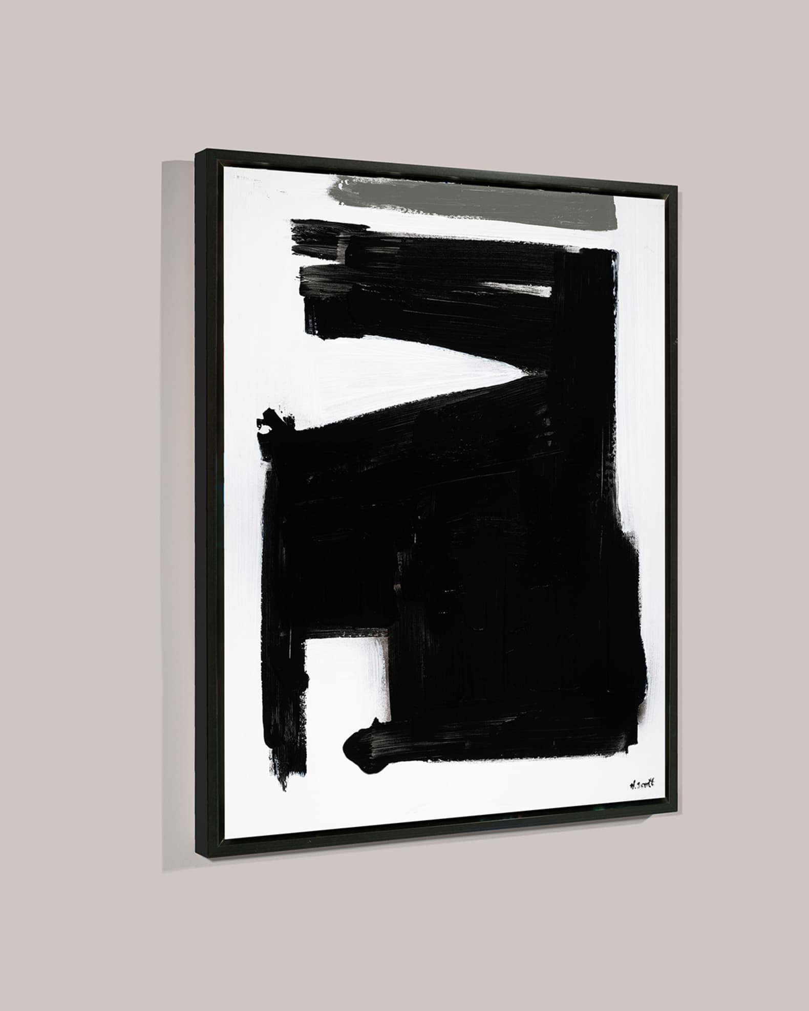 Black & White Abstract Giclee  1