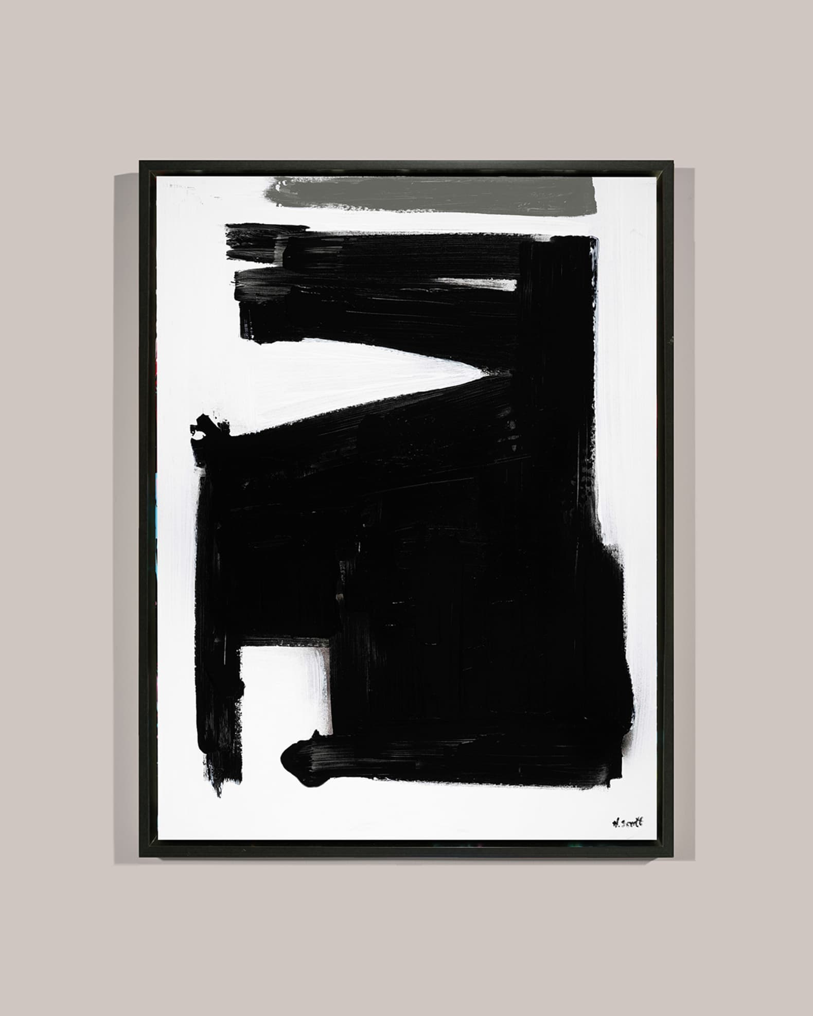 Black & White Abstract Giclee  0