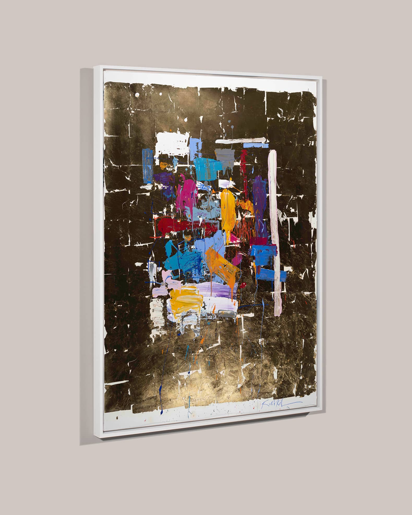 "Abstract On Gold" Giclee by Robert Robinson  1