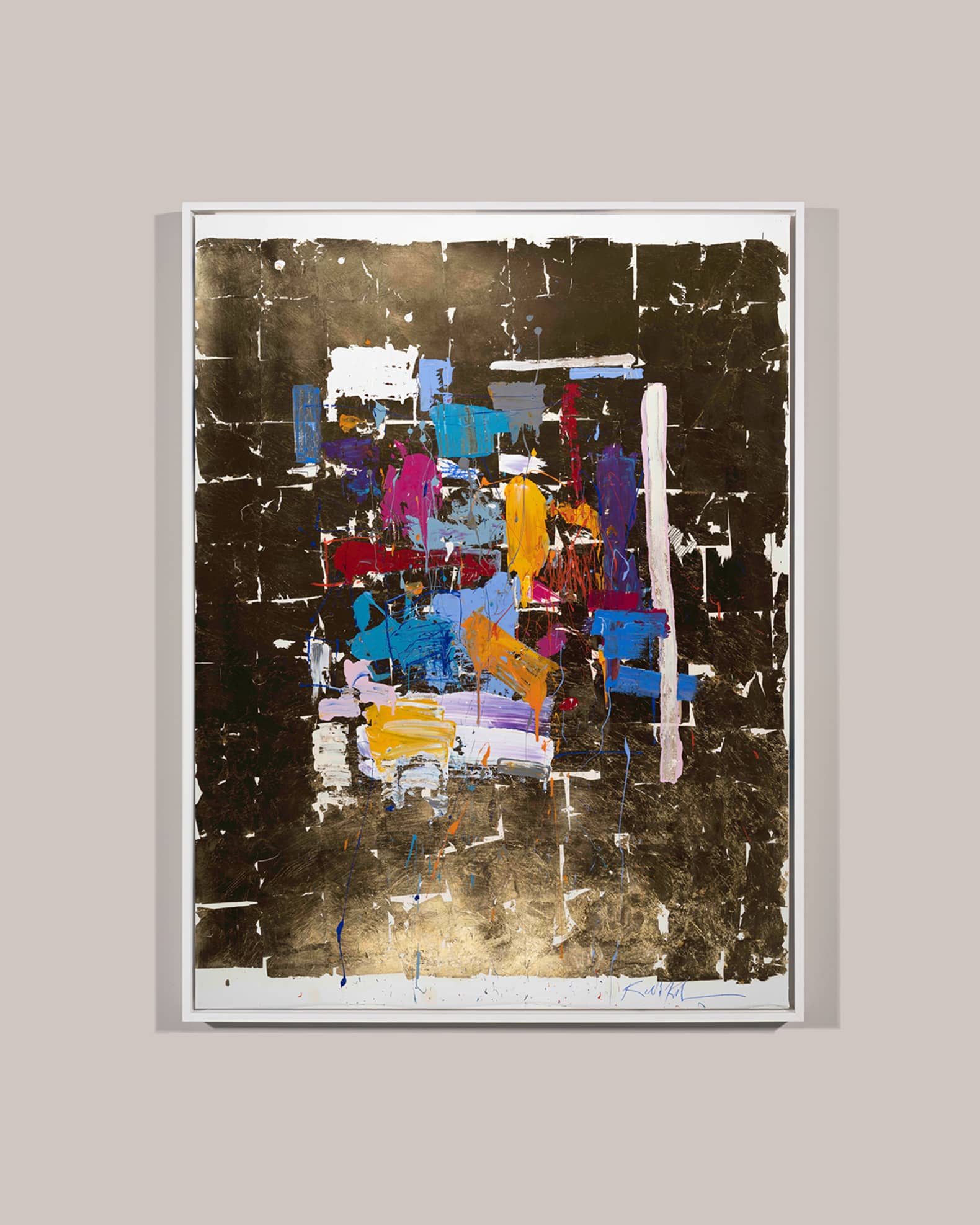 "Abstract On Gold" Giclee by Robert Robinson  0