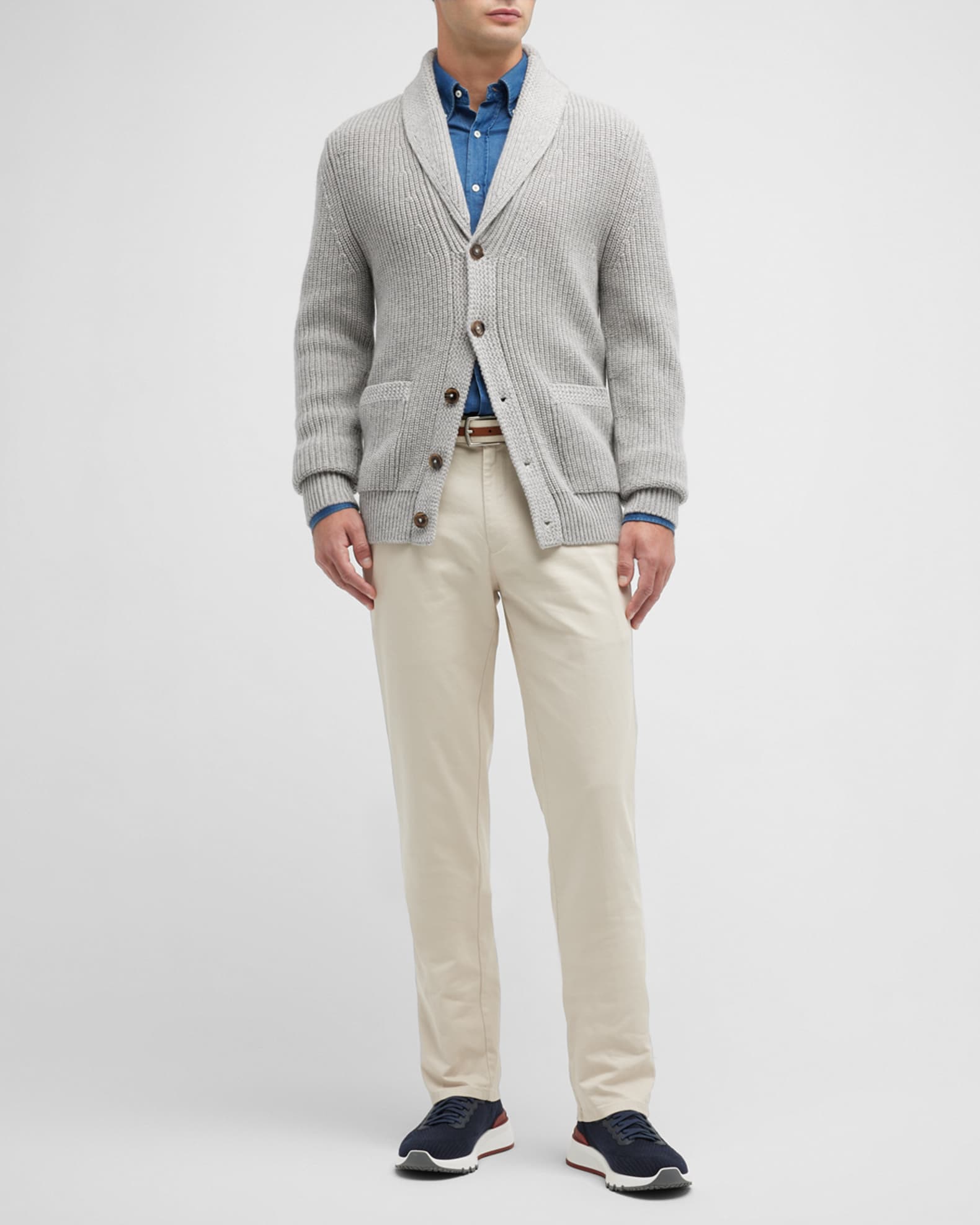 Peter Millar Men's Pilot Flat Front Trousers | Neiman Marcus