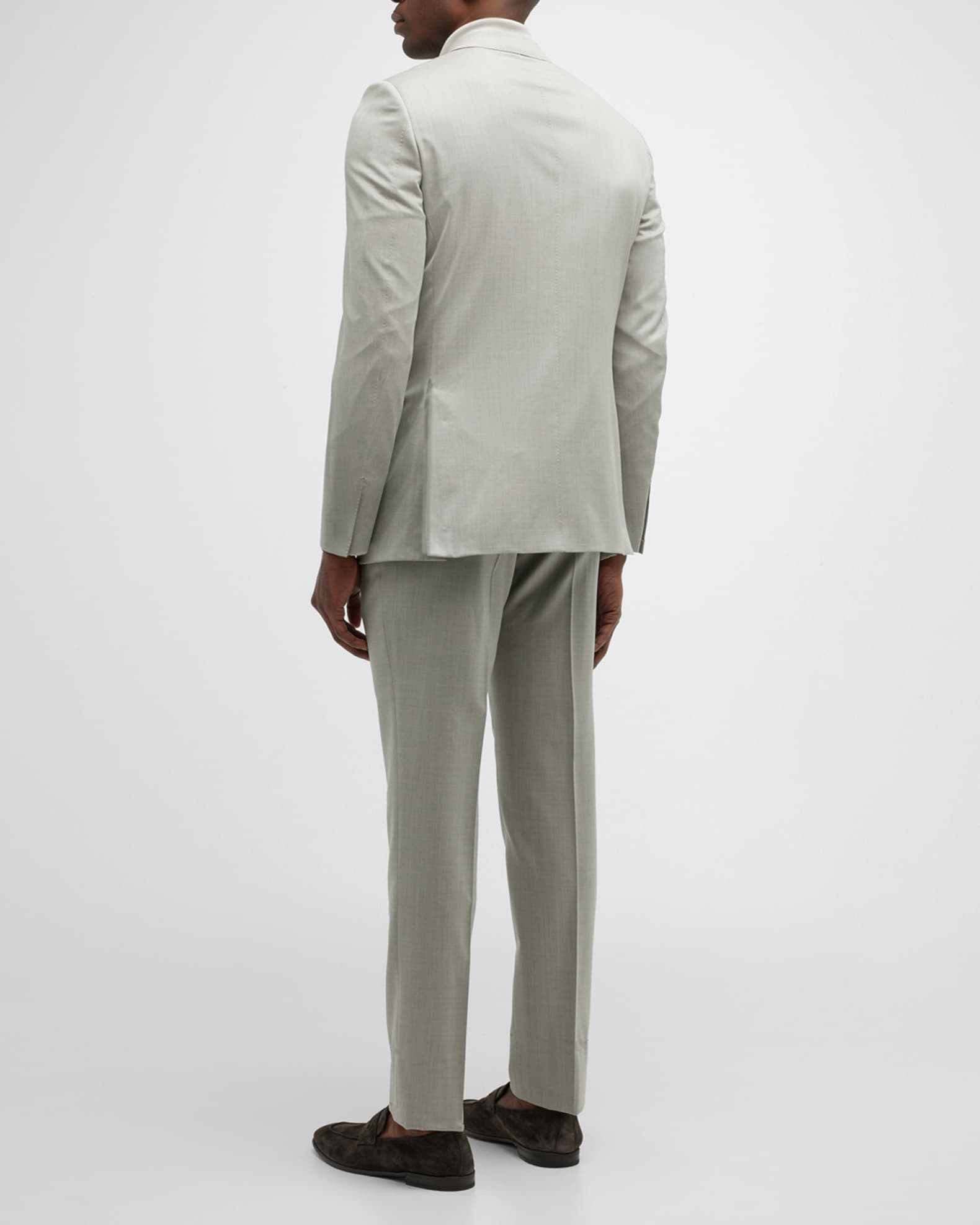 ZEGNA Men's Classic Solid Wool Suit | Neiman Marcus