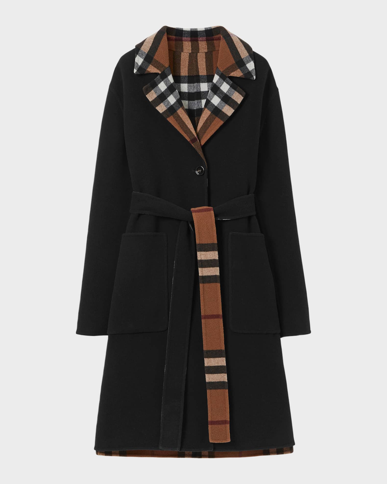 Burberry Belted Reversible Coat | Marcus