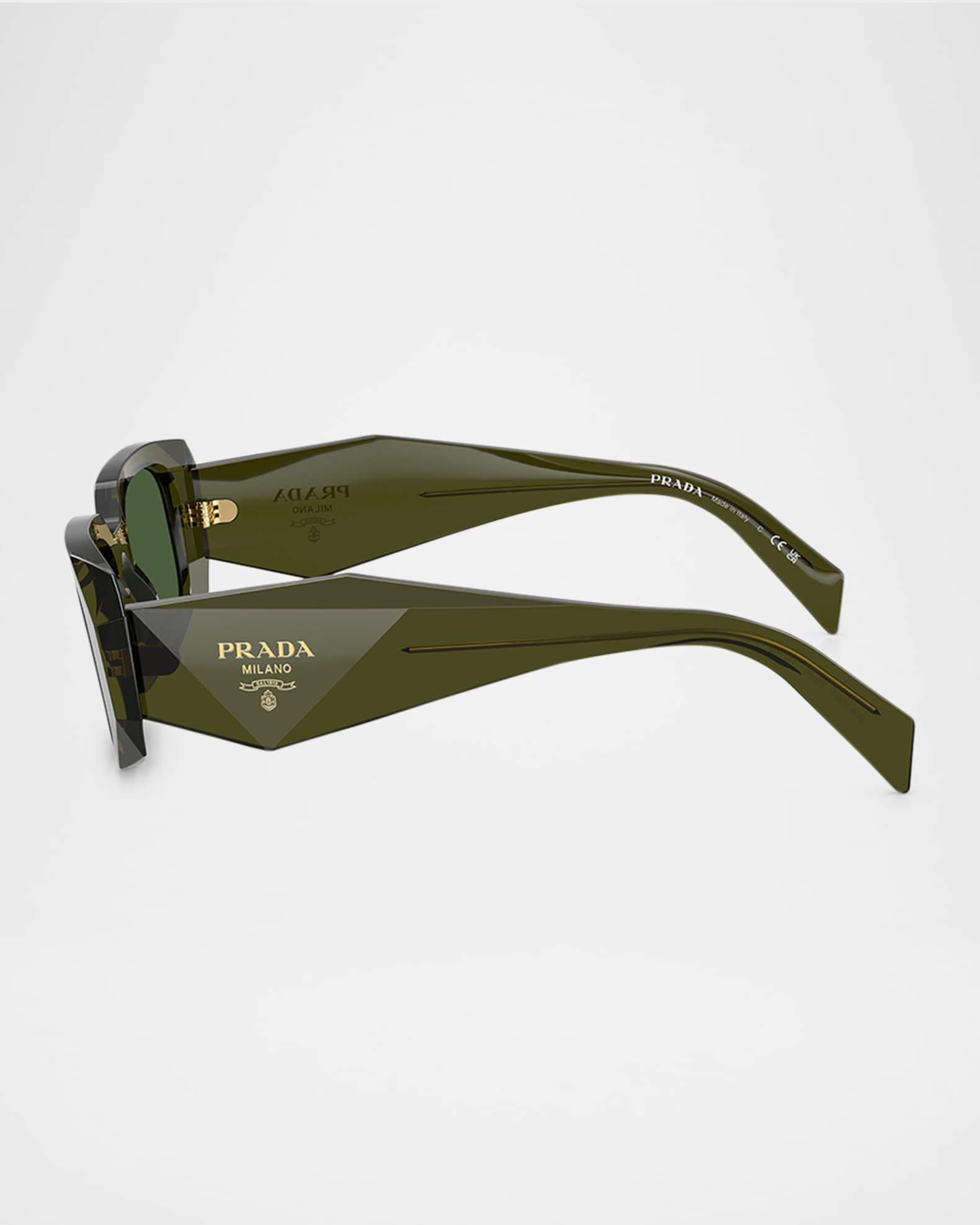 Men's Geometric Rectangle Acetate Sunglasses 1