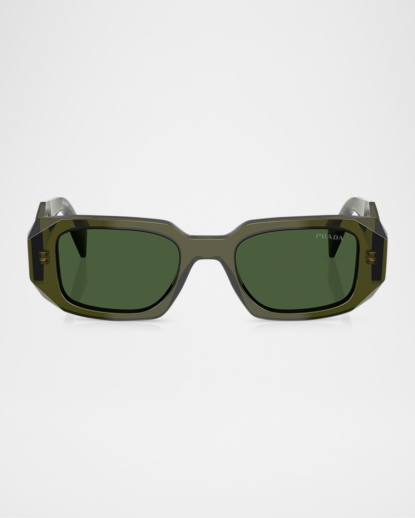 Men's Geometric Rectangle Acetate Sunglasses 0