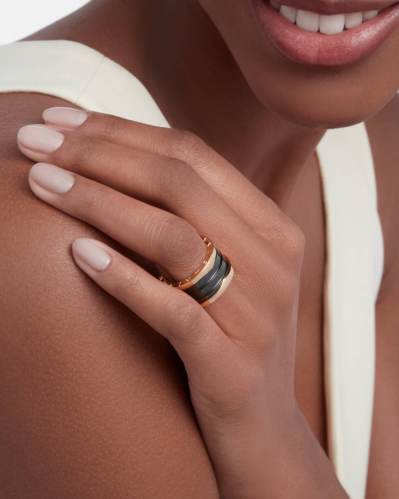 Bvlgari black ceramic ring clearance