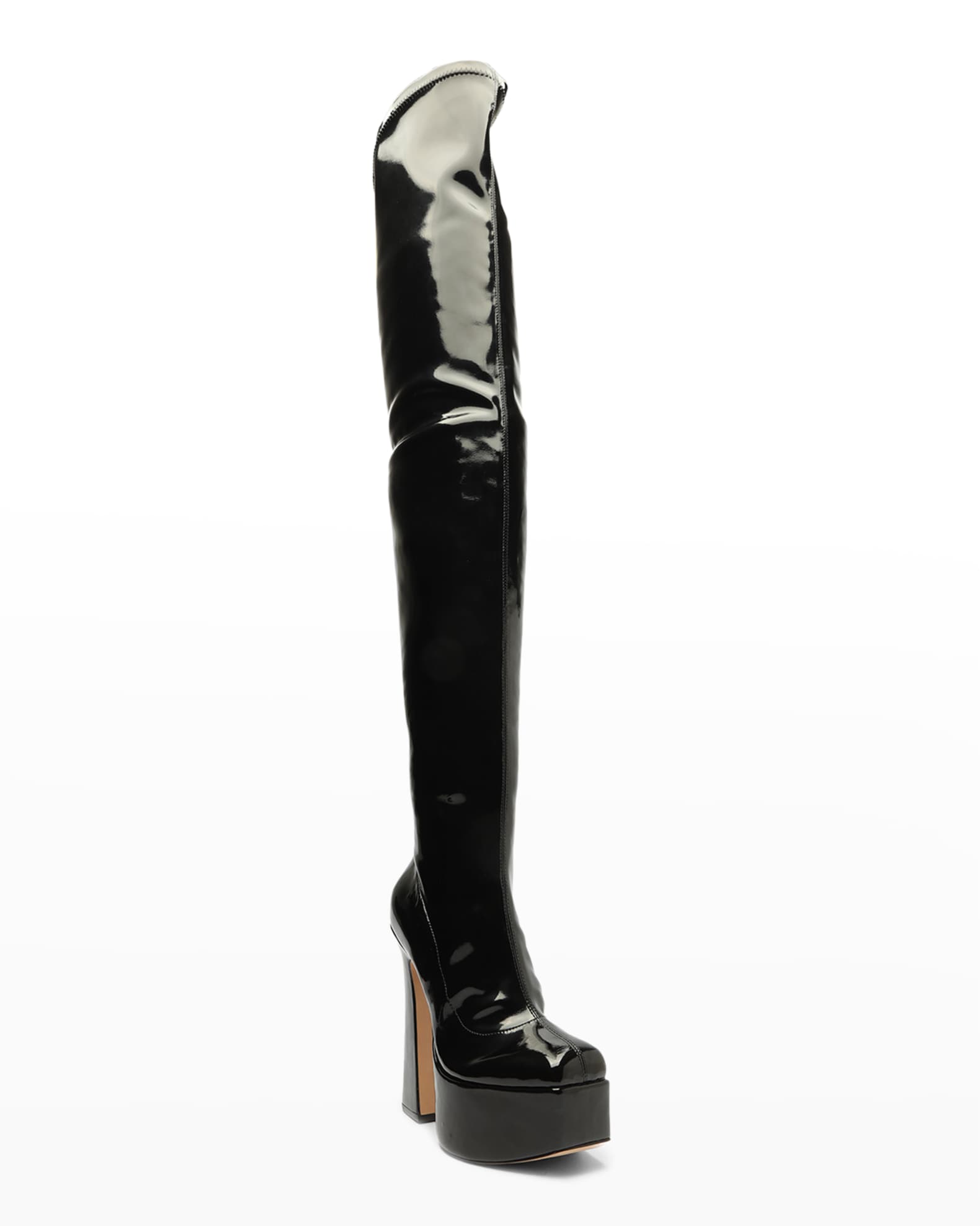 Schutz Dolores Over-the-Knee Platform Boots | Neiman Marcus