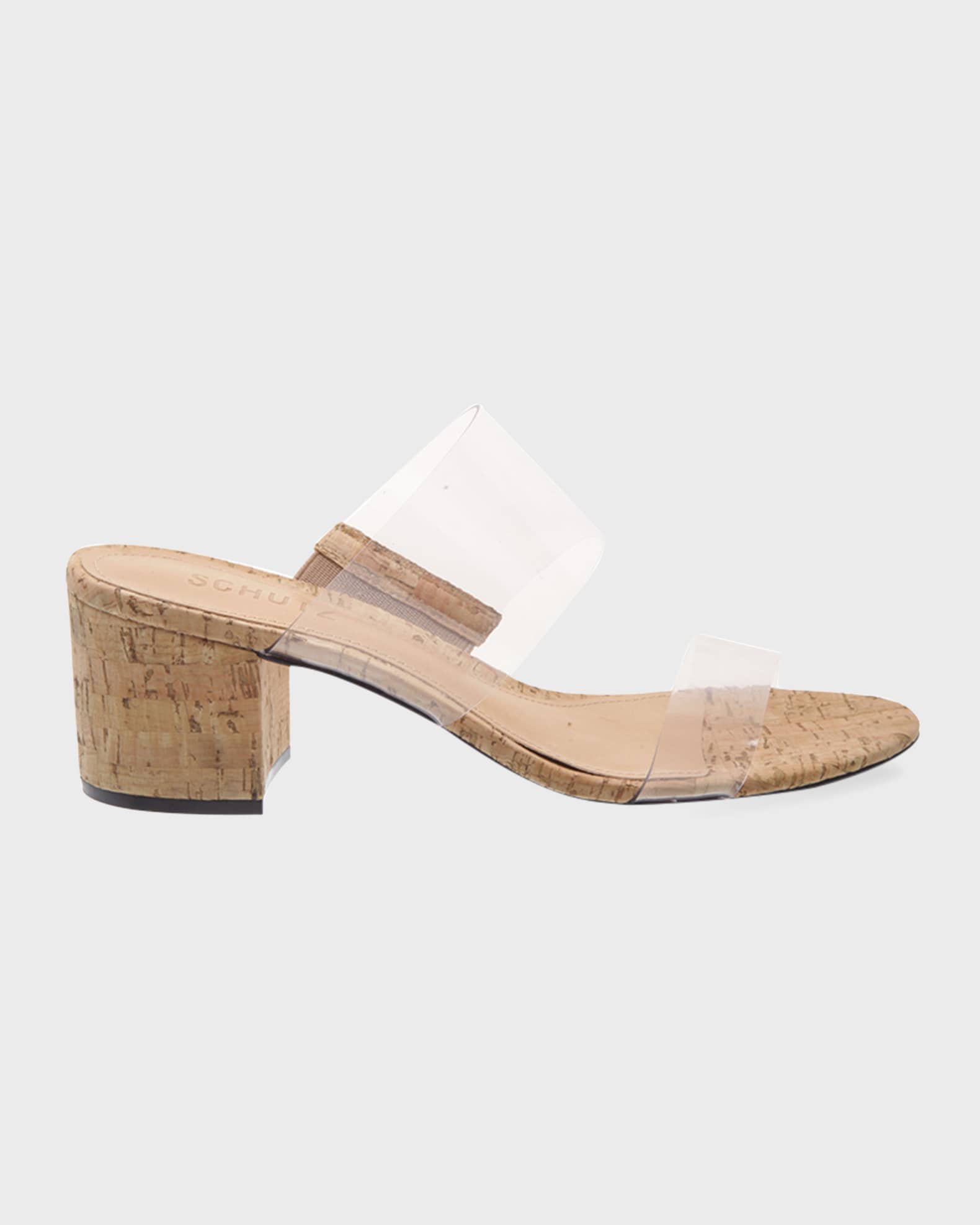 Schutz Victorie Vinyl Dual Band Slide Sandals Neiman Marcus