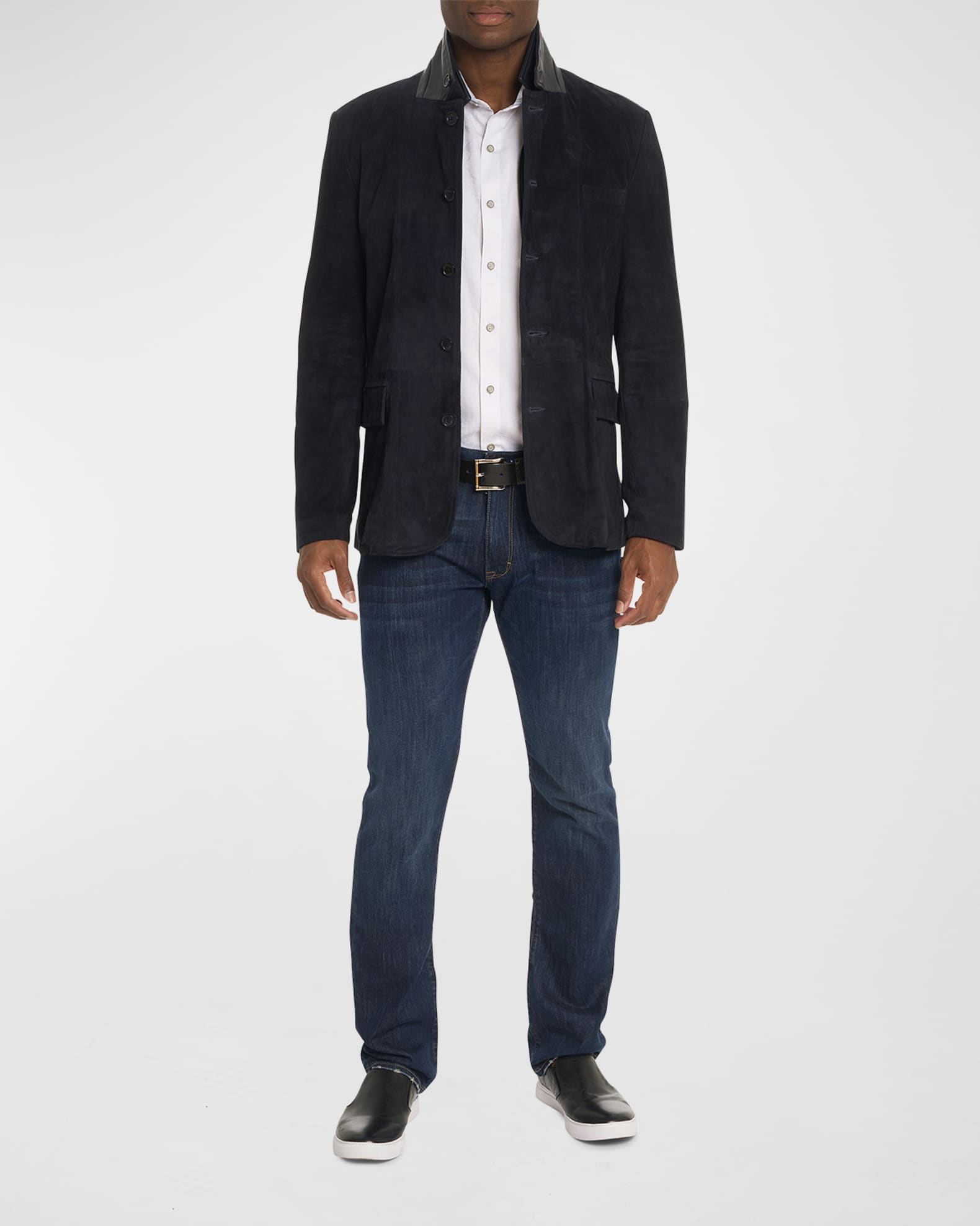 Robert Graham Men's Uptown III Suede Sportcoat Neiman Marcus