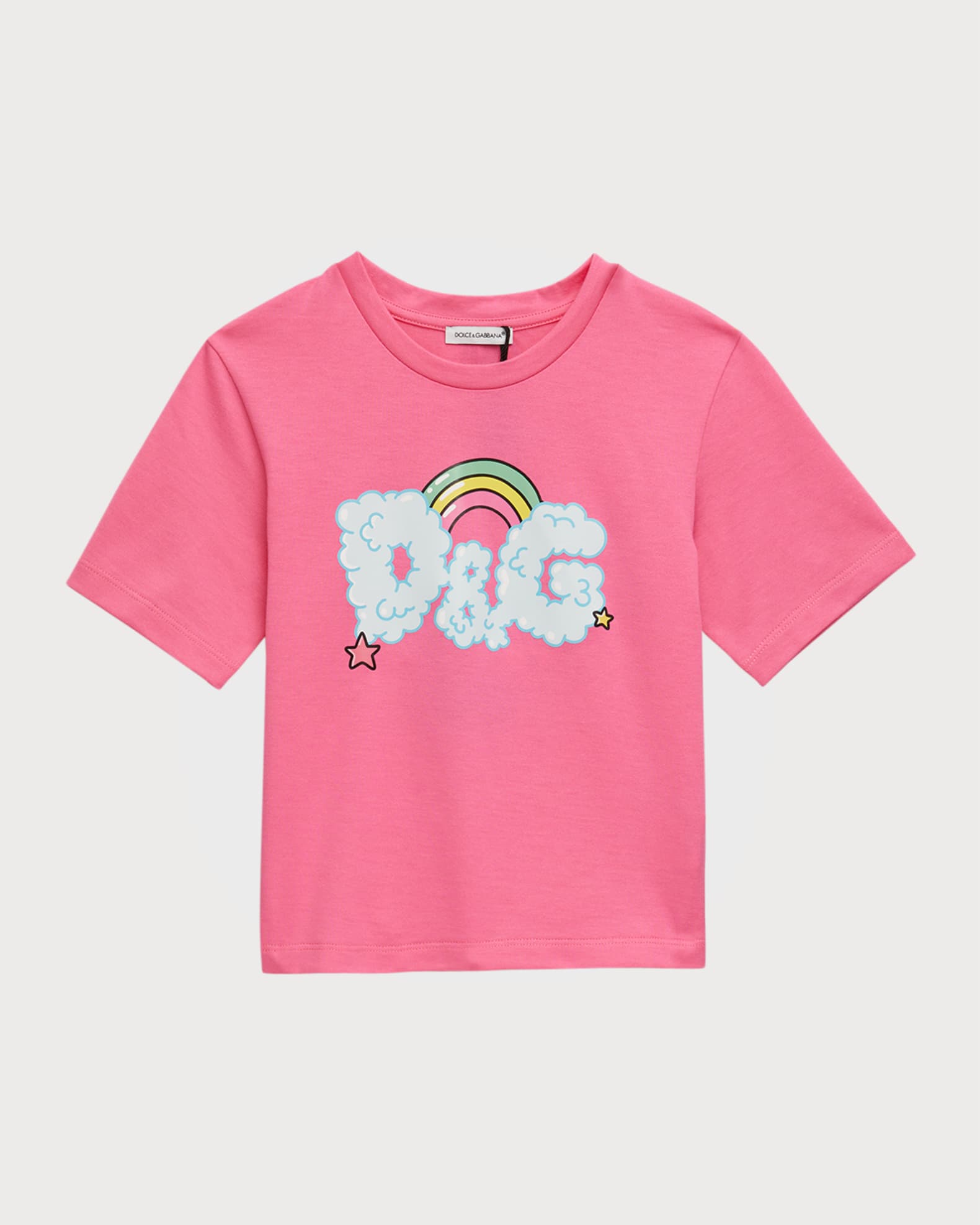 Dolce & Gabbana DGロゴ うさぎプリント Tシャツ ピンク Dolce & Gabbana DGロゴ うさぎプリント Tシャツ ピンク