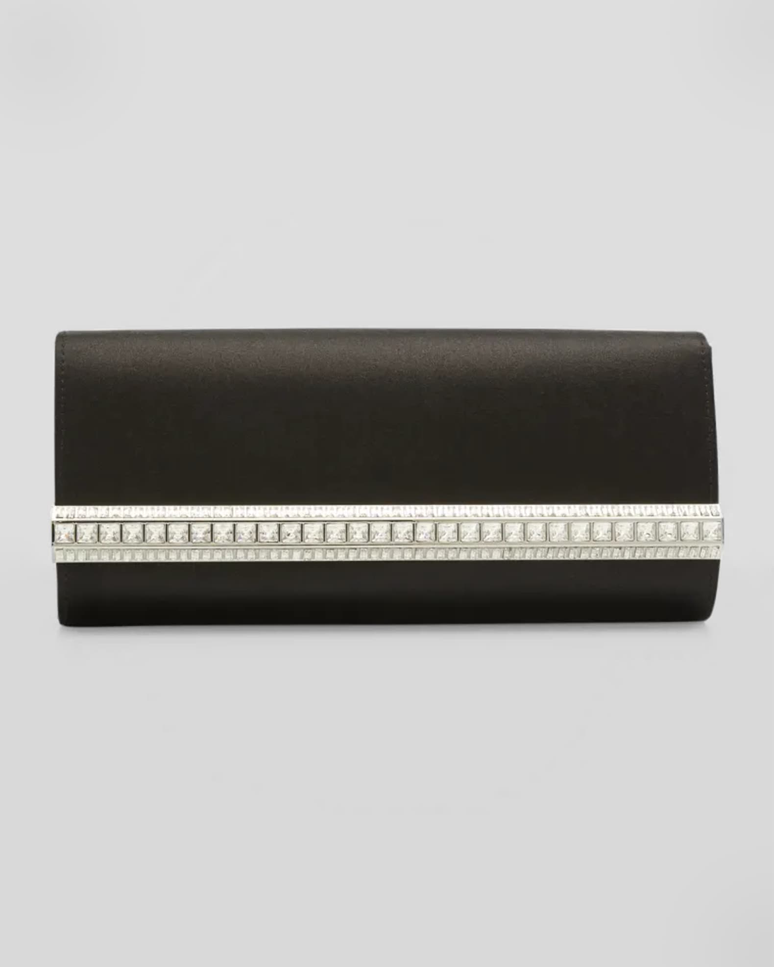 Perry Satin & Crystal Clutch Bag 0
