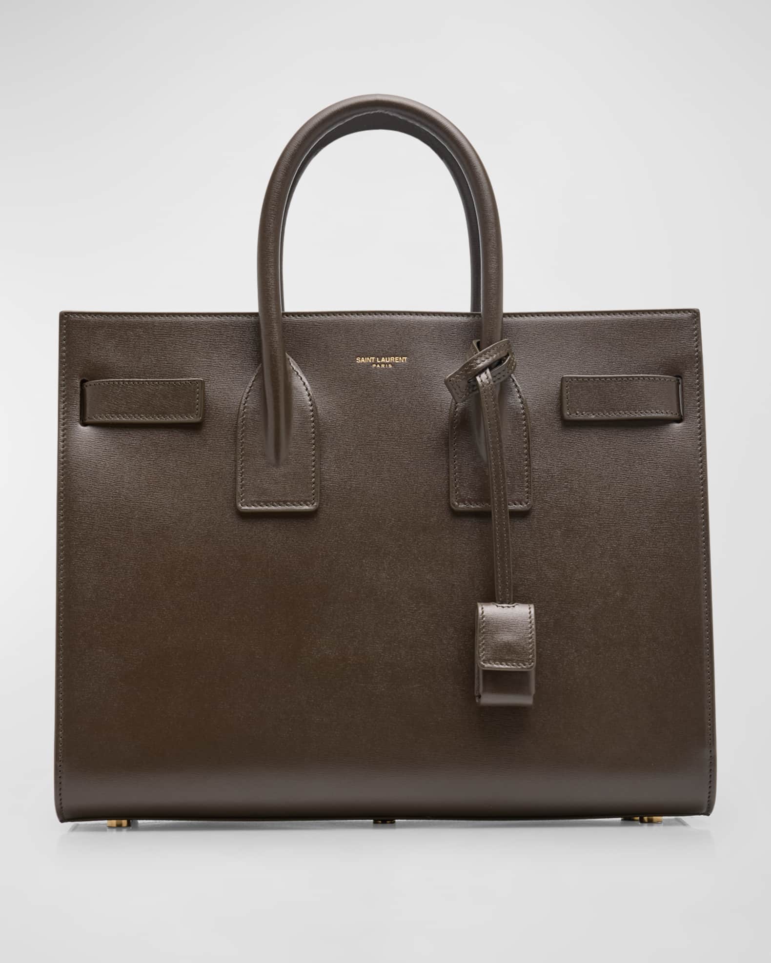 Saint Laurent Sac de Jour Small Top Handle Bag in Smooth Leather Light Musk Women s Handbags Purses Satchels