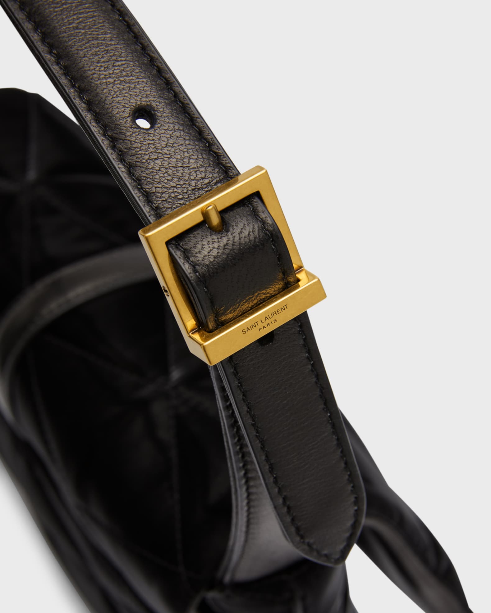Saint Laurent Le 5 A 7 YSL Quilted Velvet Shoulder Bag | Neiman Marcus