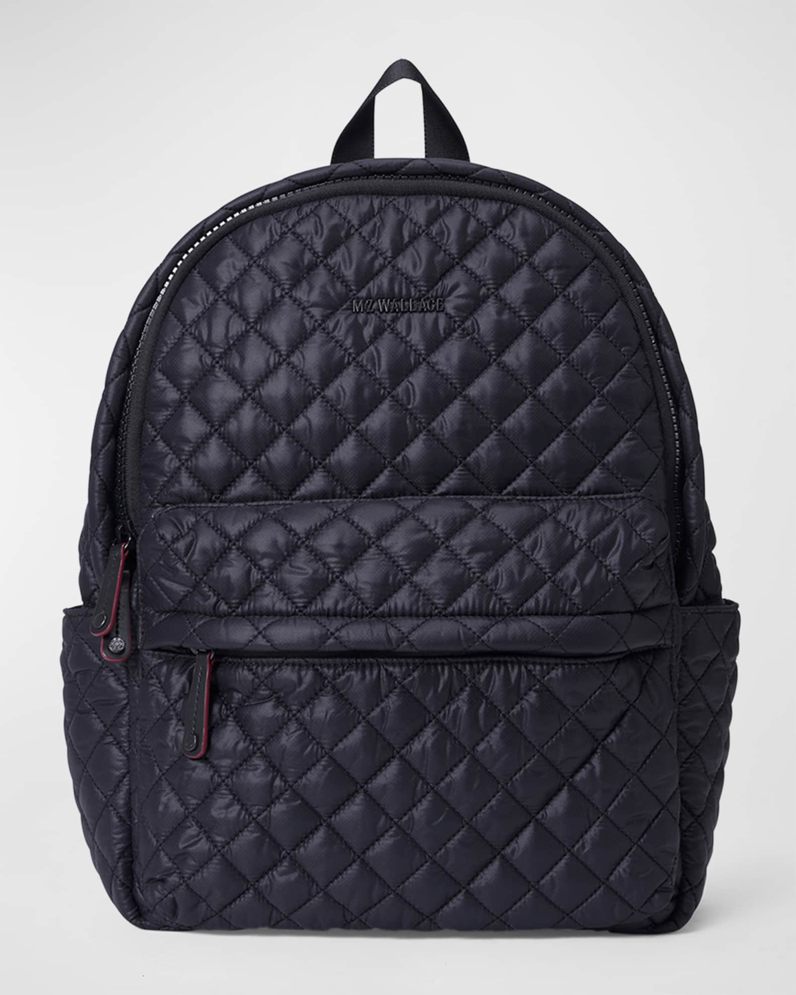 City Quilted Backpack in Black