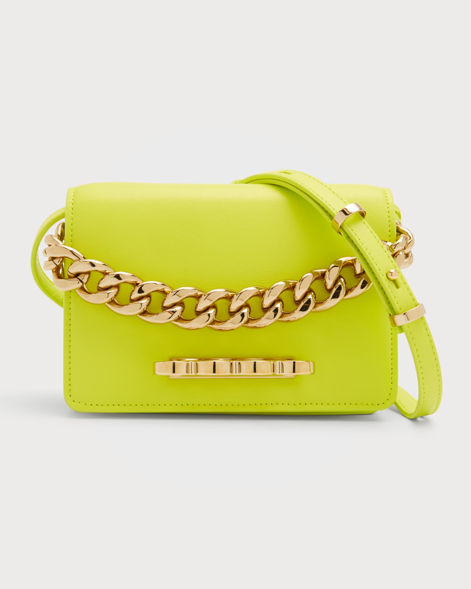 Alexander McQueen FourRing Mini Chain Crossbody Bag Neiman Marcus