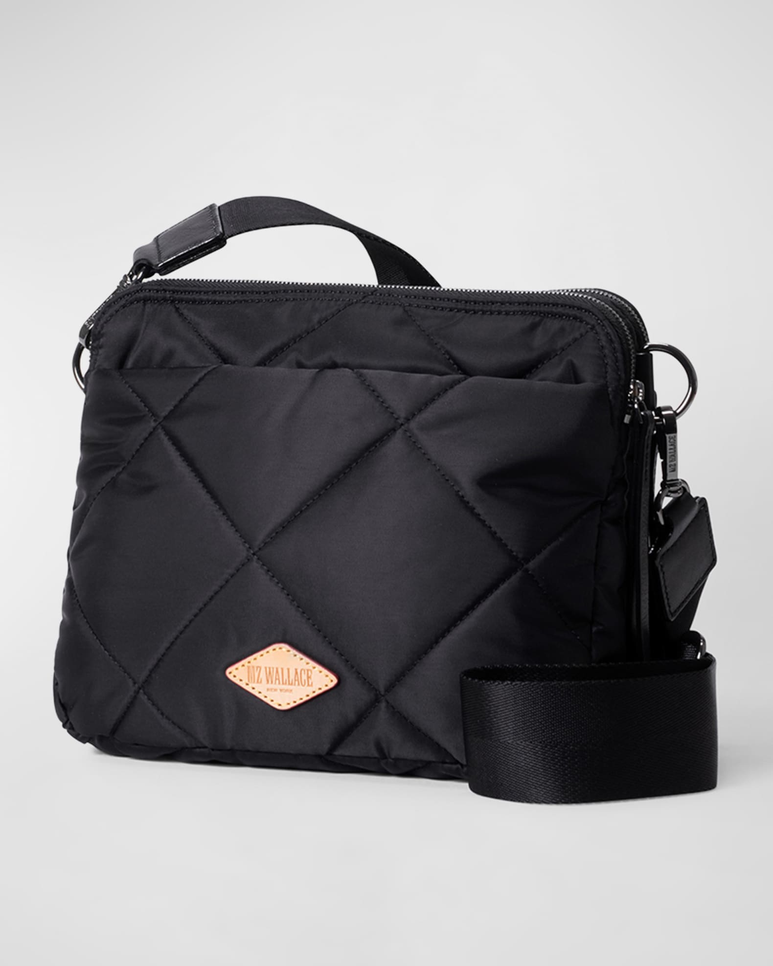 MZ Wallace Black Quilted Madison Crossbody