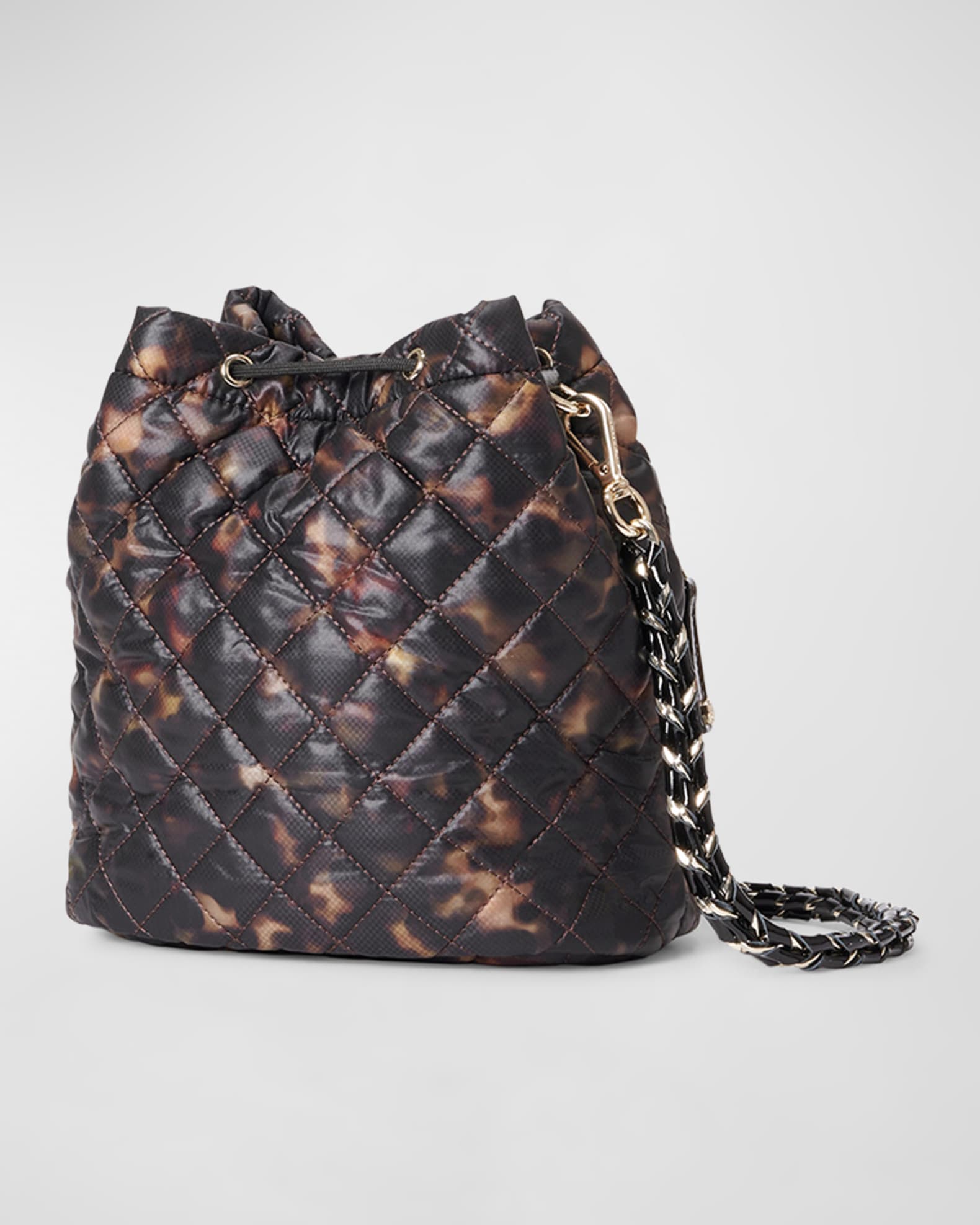 MZ WALLACE Crosby Drawstring Quilted Bucket Bag | Neiman Marcus
