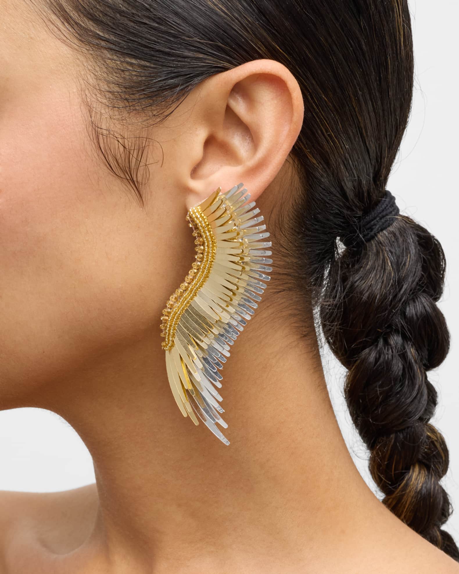 Mignonne Gavigan Madeline Earrings, Gold/Silver Neiman Marcus