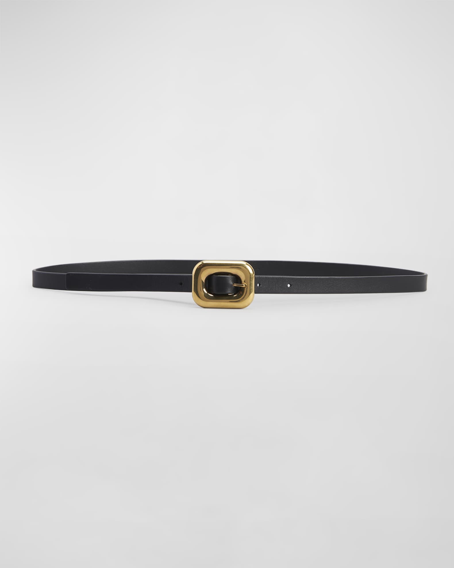 Bottega Veneta Calf Leather Skinny Belt
