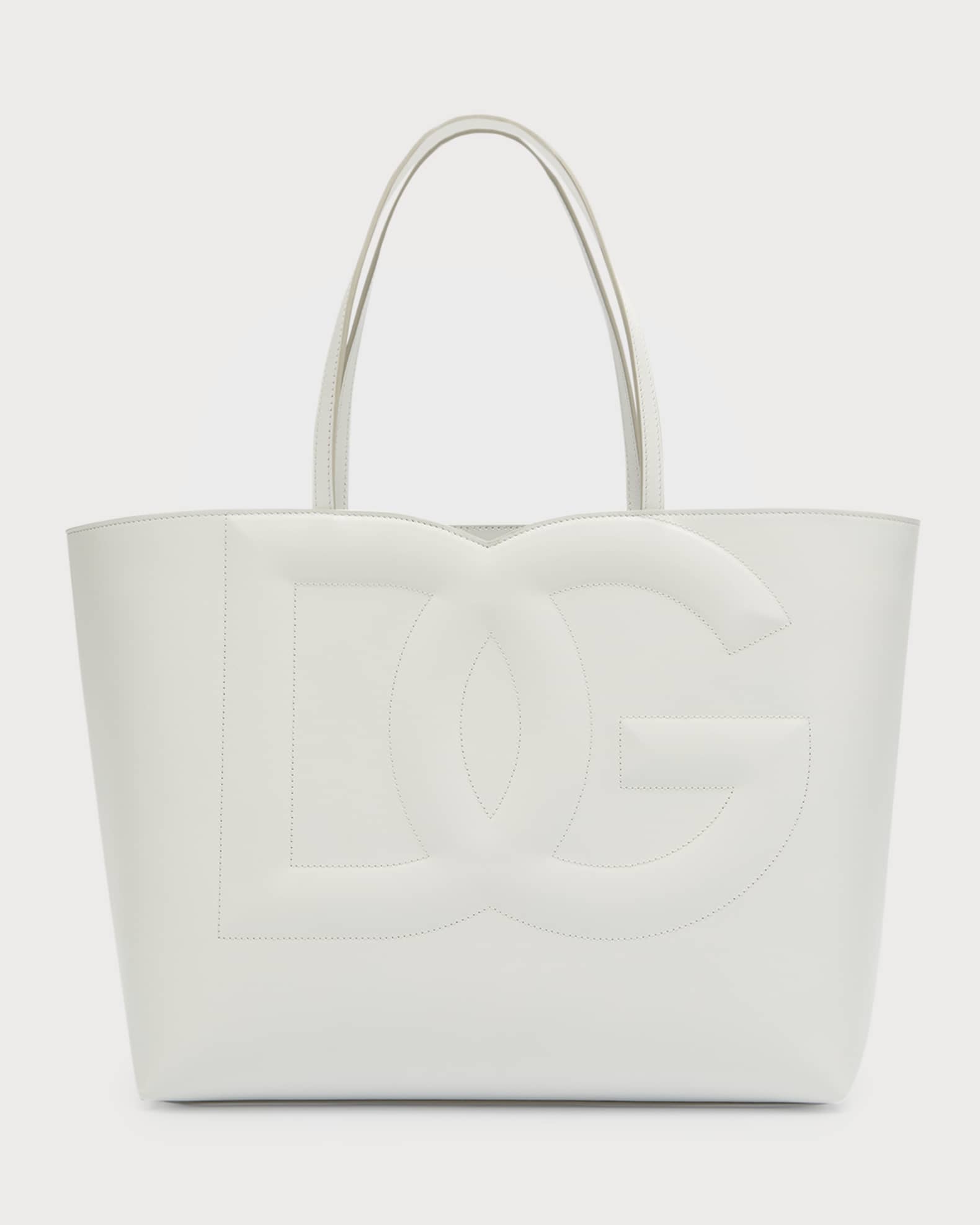 DG Logo Leather Tote Bag 0