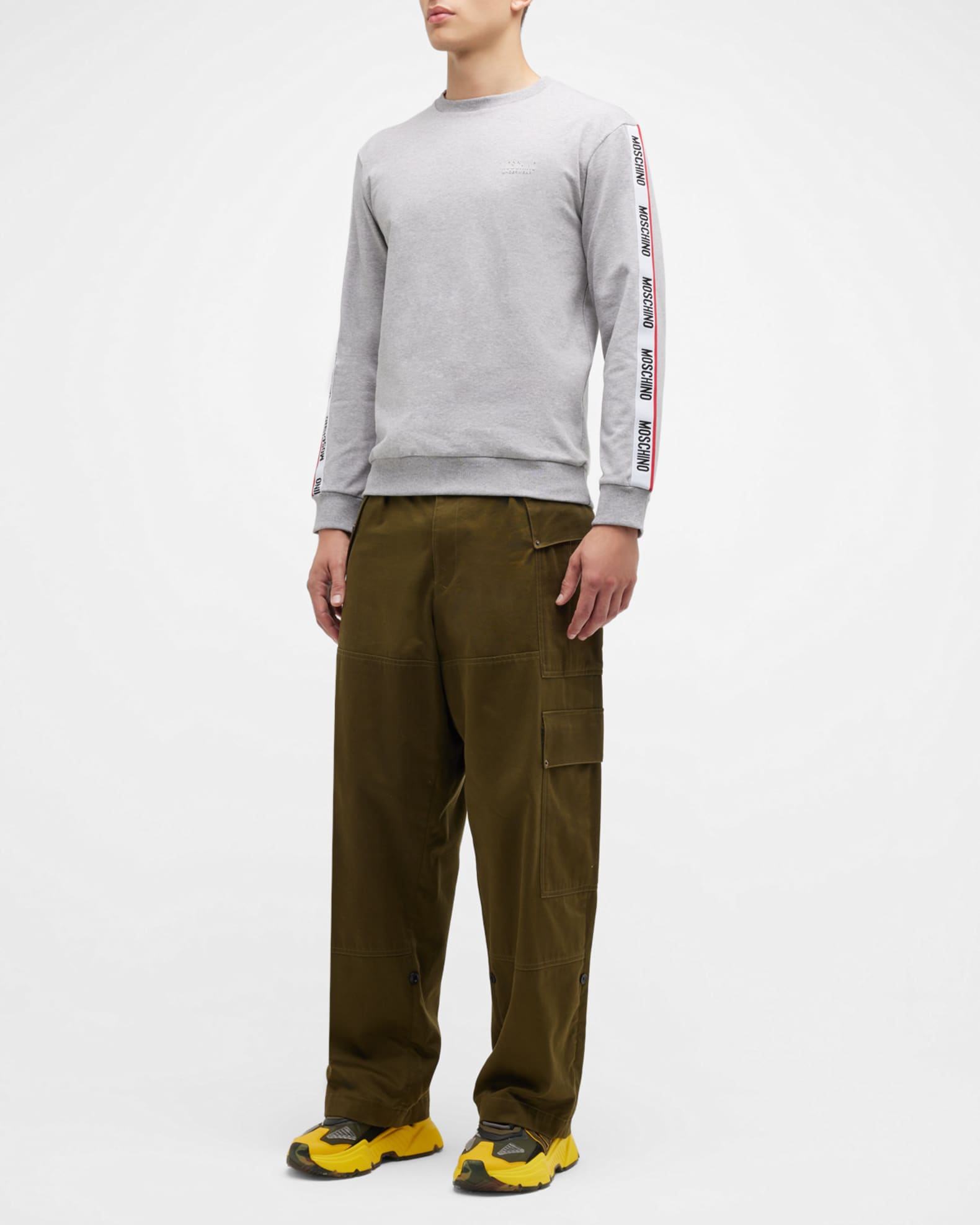 Men's Logo-Tape Crew Sweatshirt 1