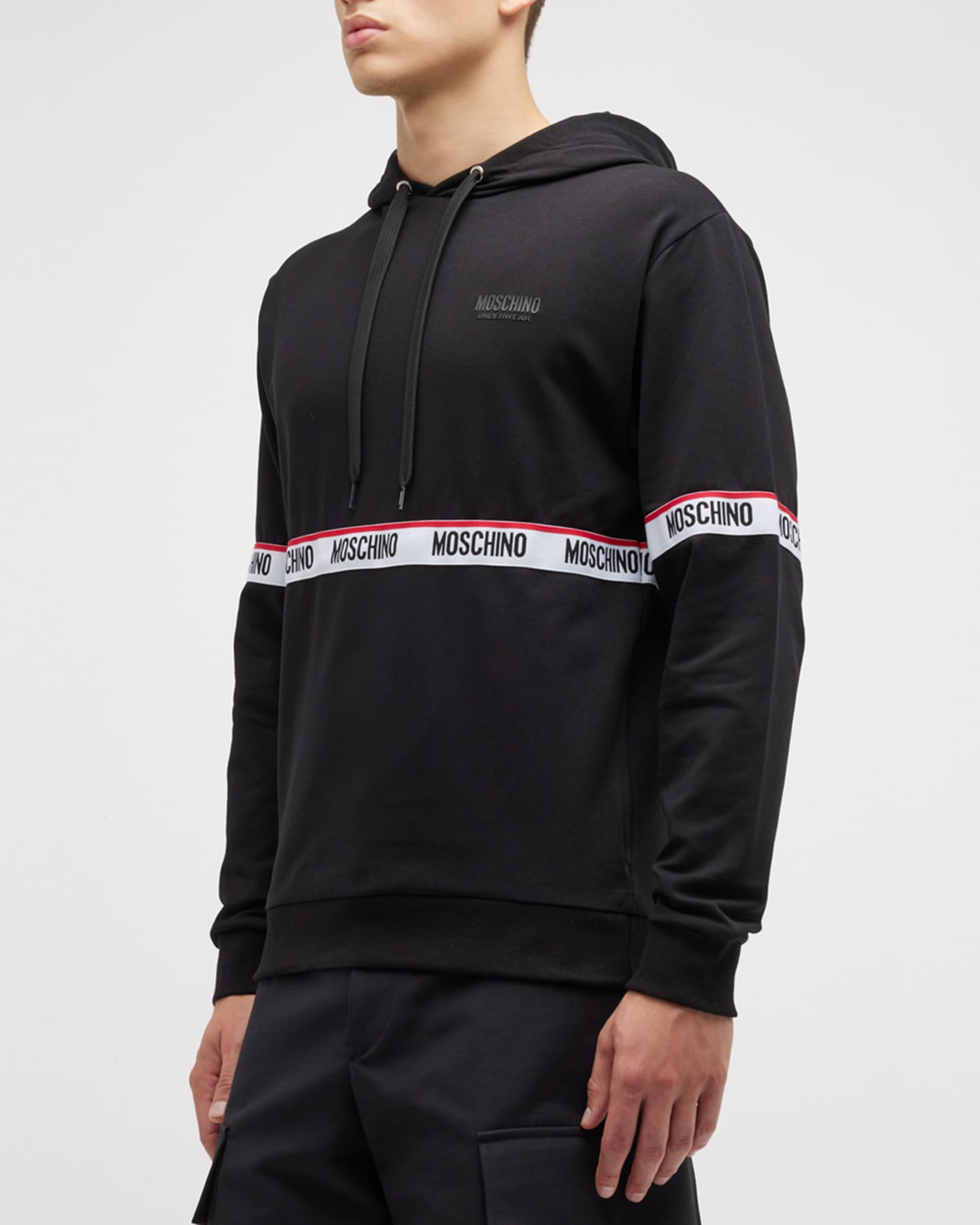 Moschino tape hoodie 2025