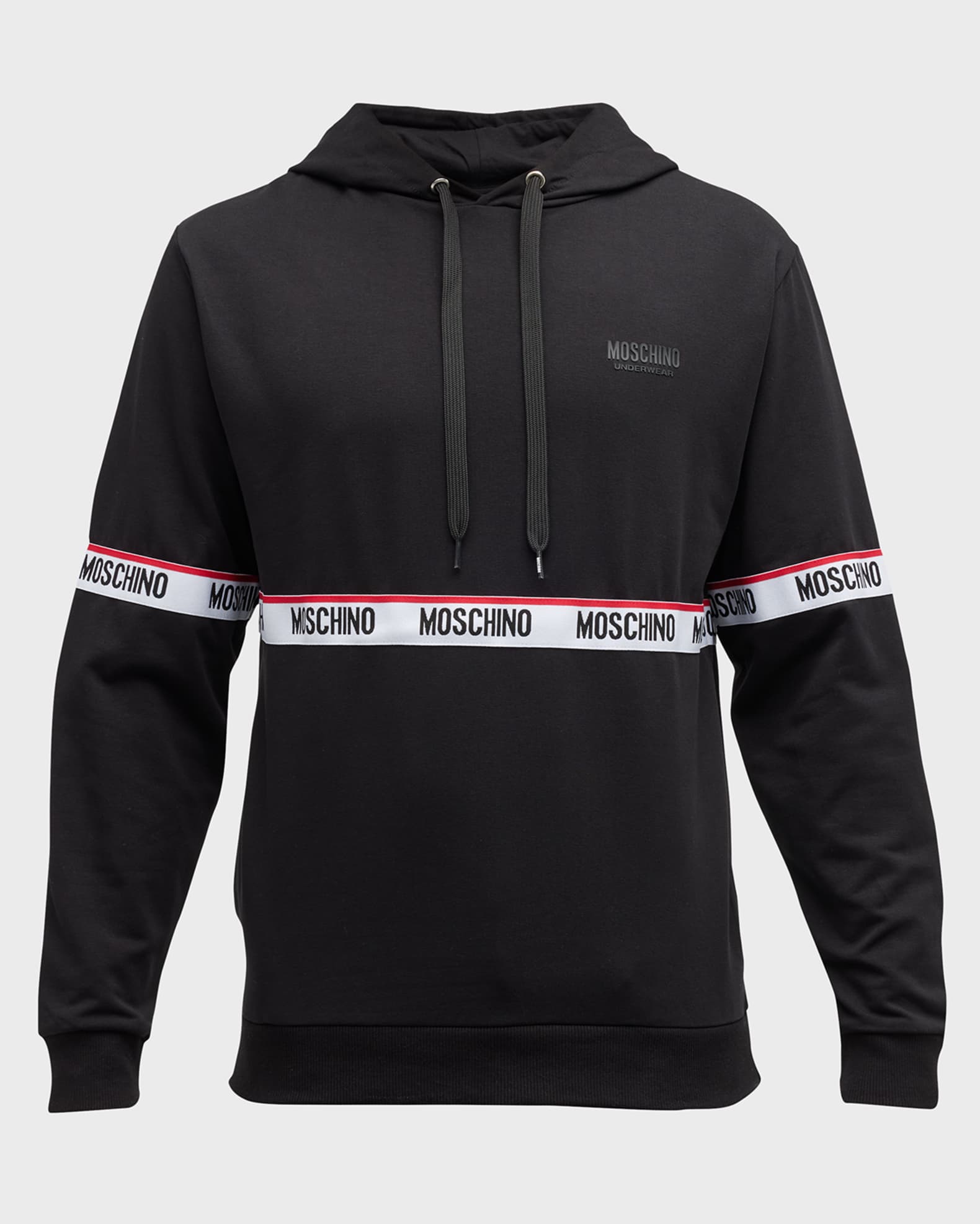 Moschino Men s Logo Tape Pullover Hoodie Neiman Marcus