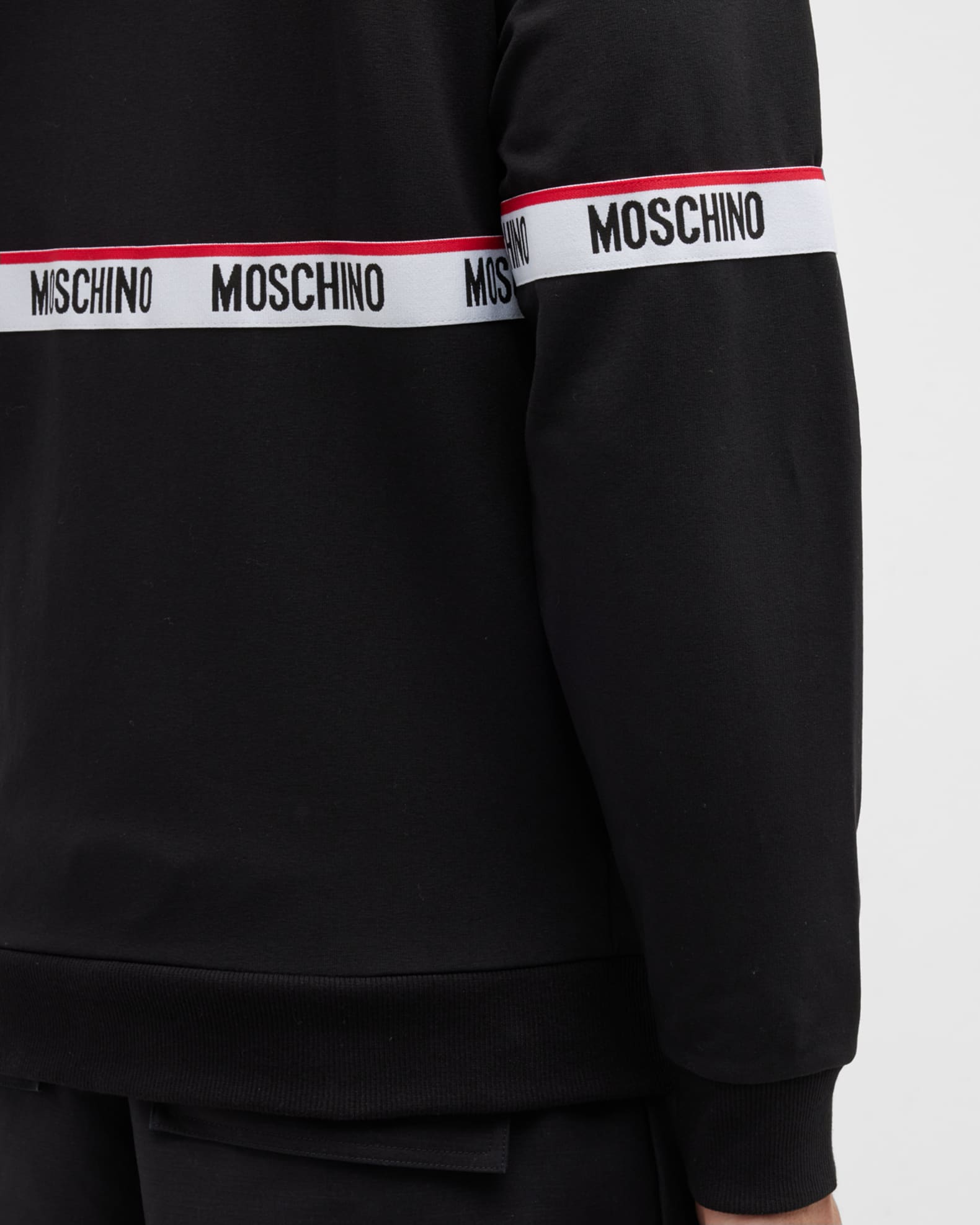 Moschino black tape sweatshirt sale